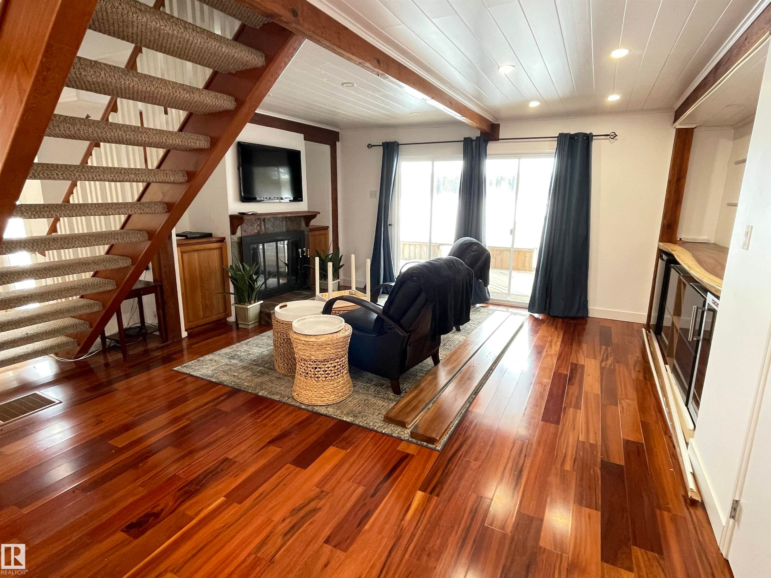 Rural Westlock County, AB - Indoor With Fireplace