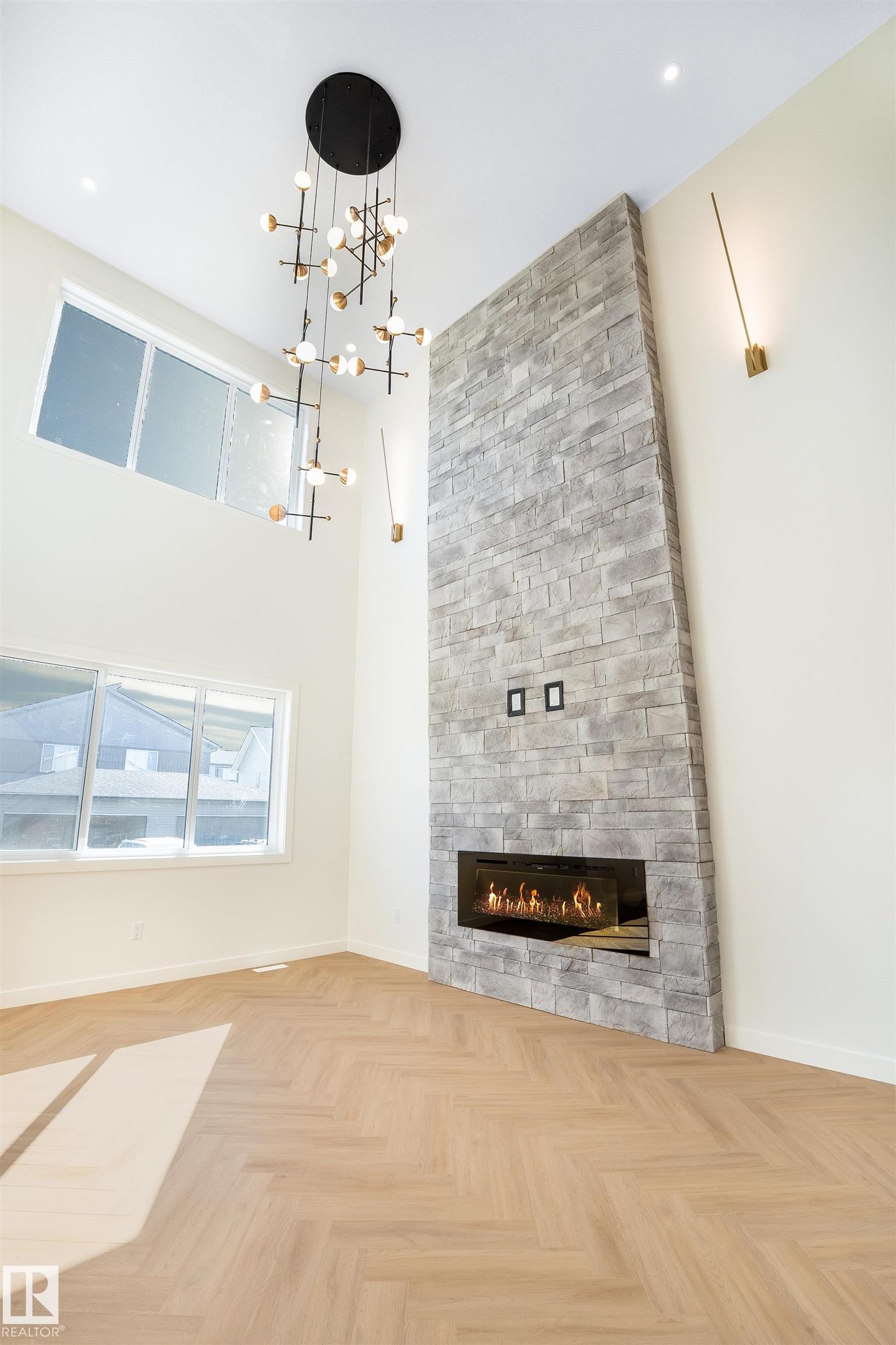119 Lilac Close, Leduc, AB - Indoor With Fireplace
