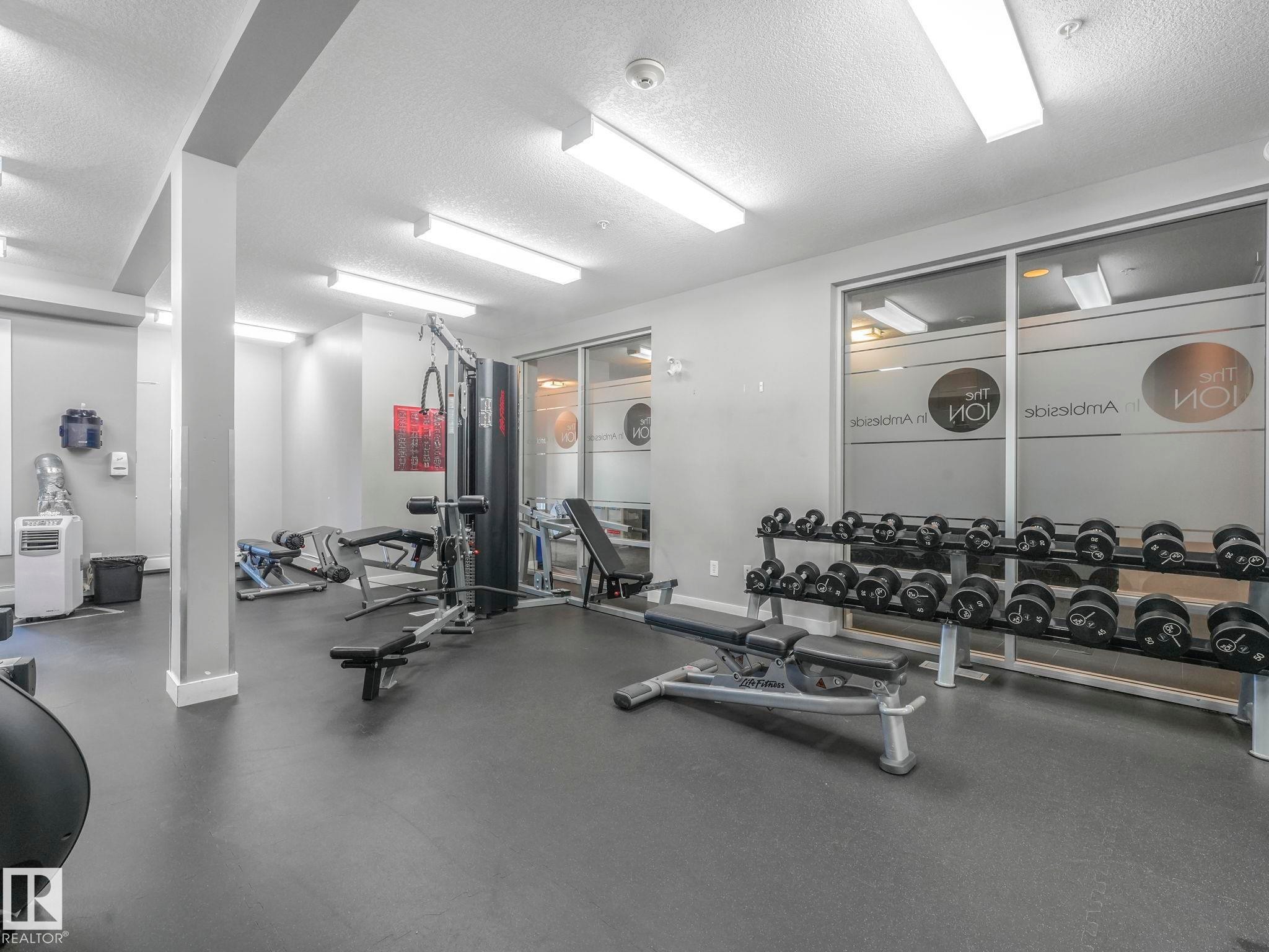 201 2588 Anderson Way, Edmonton, AB - Indoor Photo Showing Gym Room