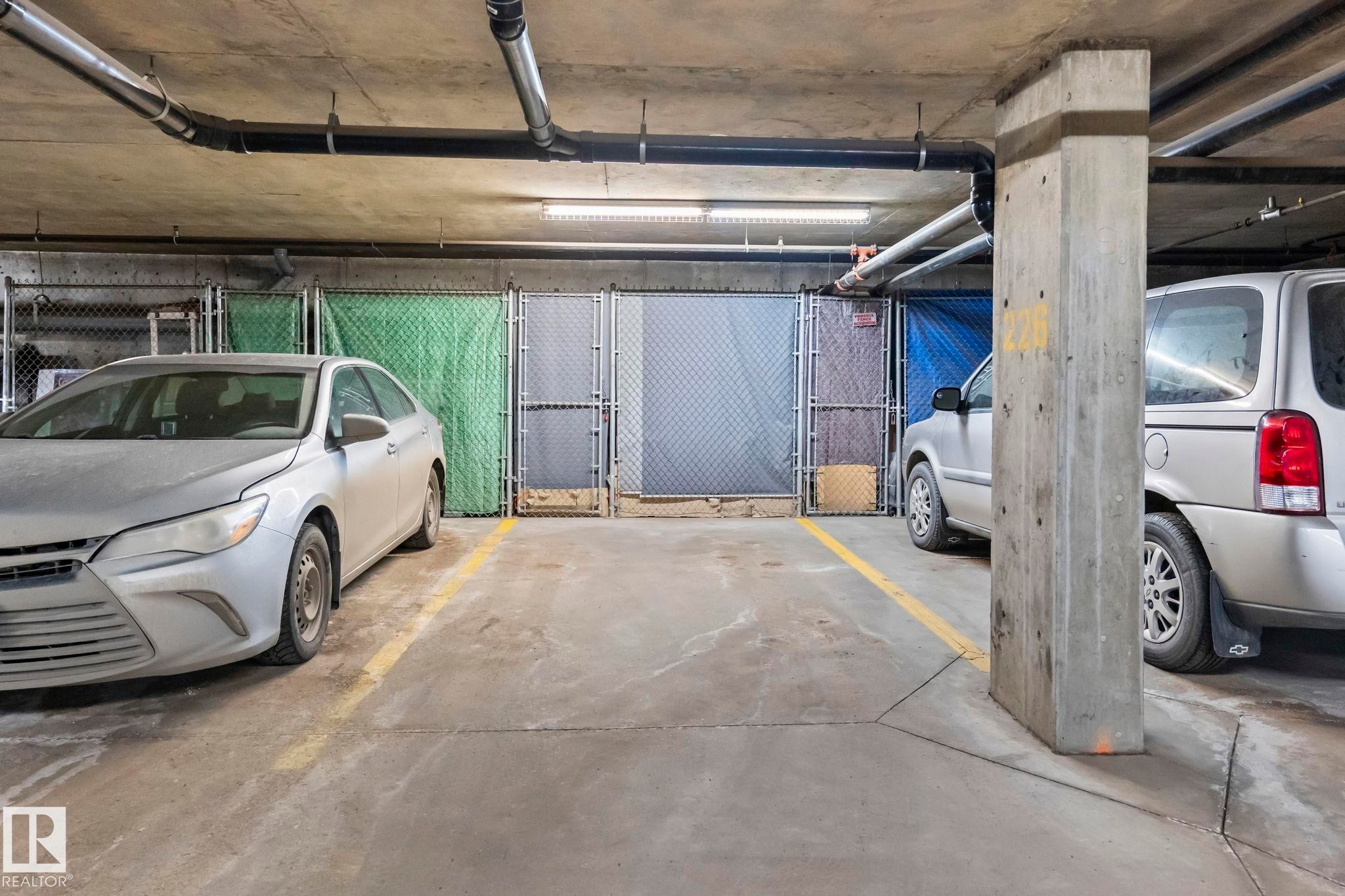 408 2098 Blackmud Creek Drive, Edmonton, AB - Indoor Photo Showing Garage