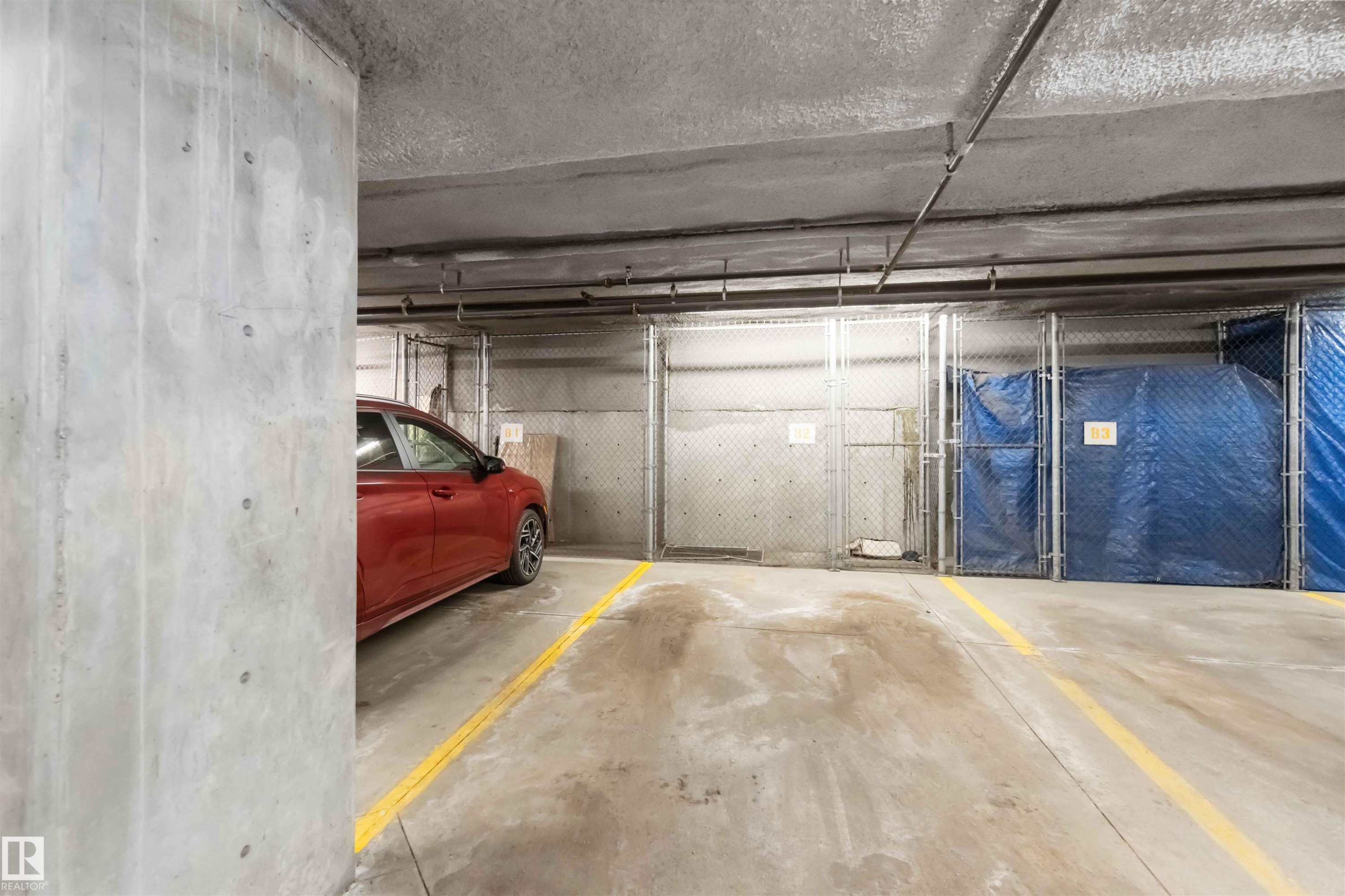 View of parking garage - 113 10311 111 Street, Edmonton, AB - Indoor Photo Showing Garage