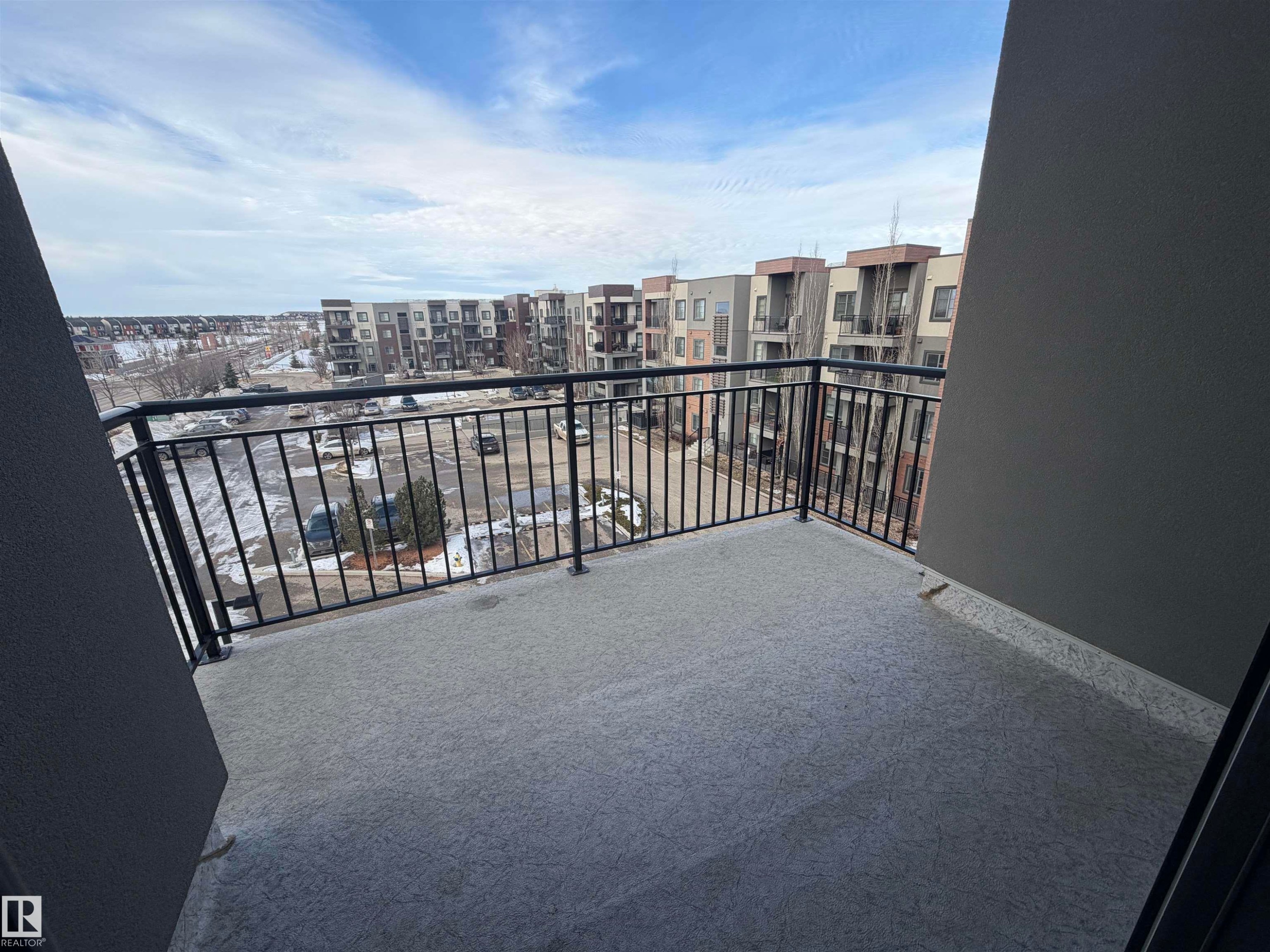 View of balcony - 417 1004 Rosenthal Boulevard, Edmonton, AB - Outdoor With Balcony