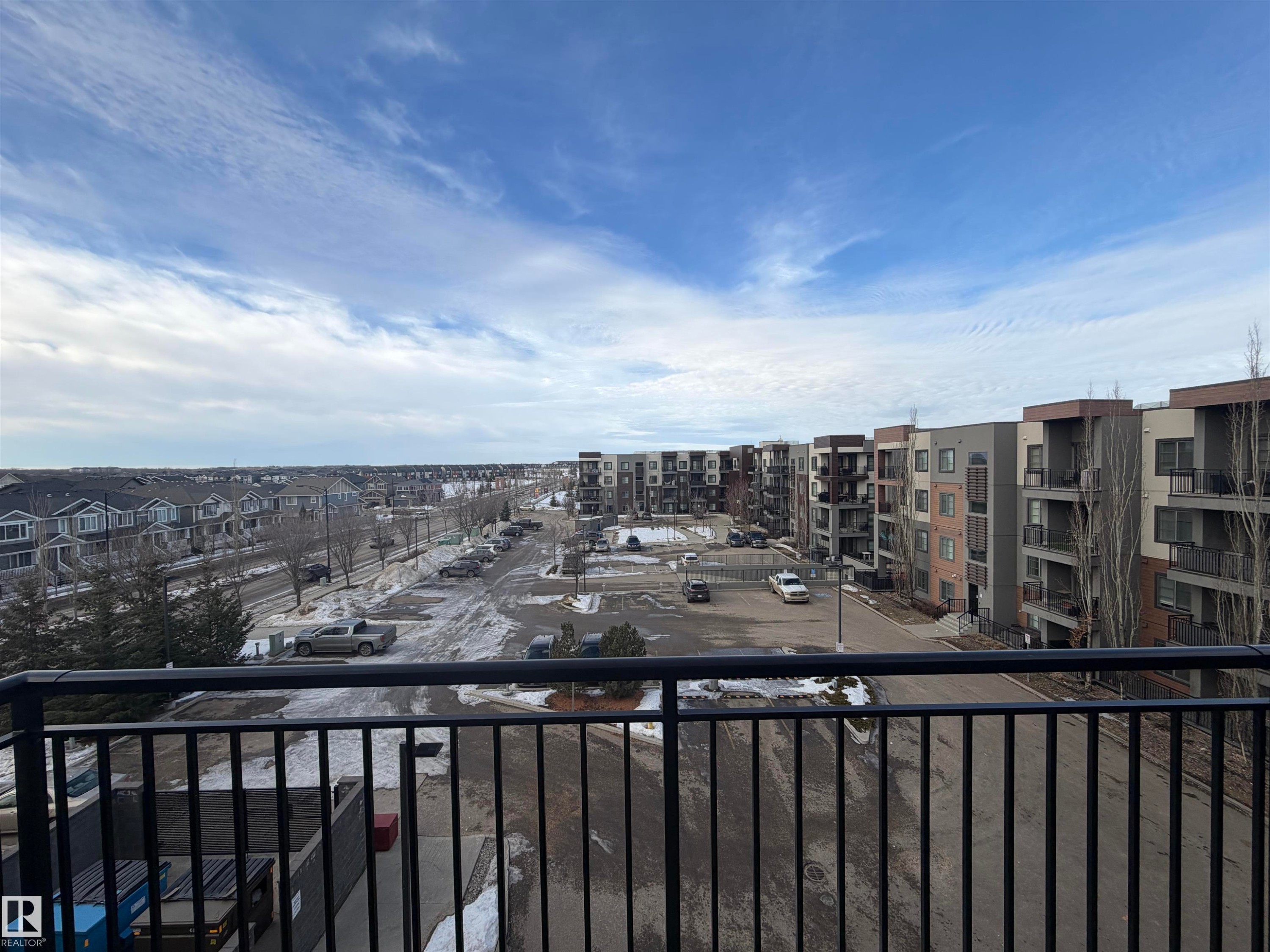 View of balcony - 417 1004 Rosenthal Boulevard, Edmonton, AB - Outdoor With Balcony With View