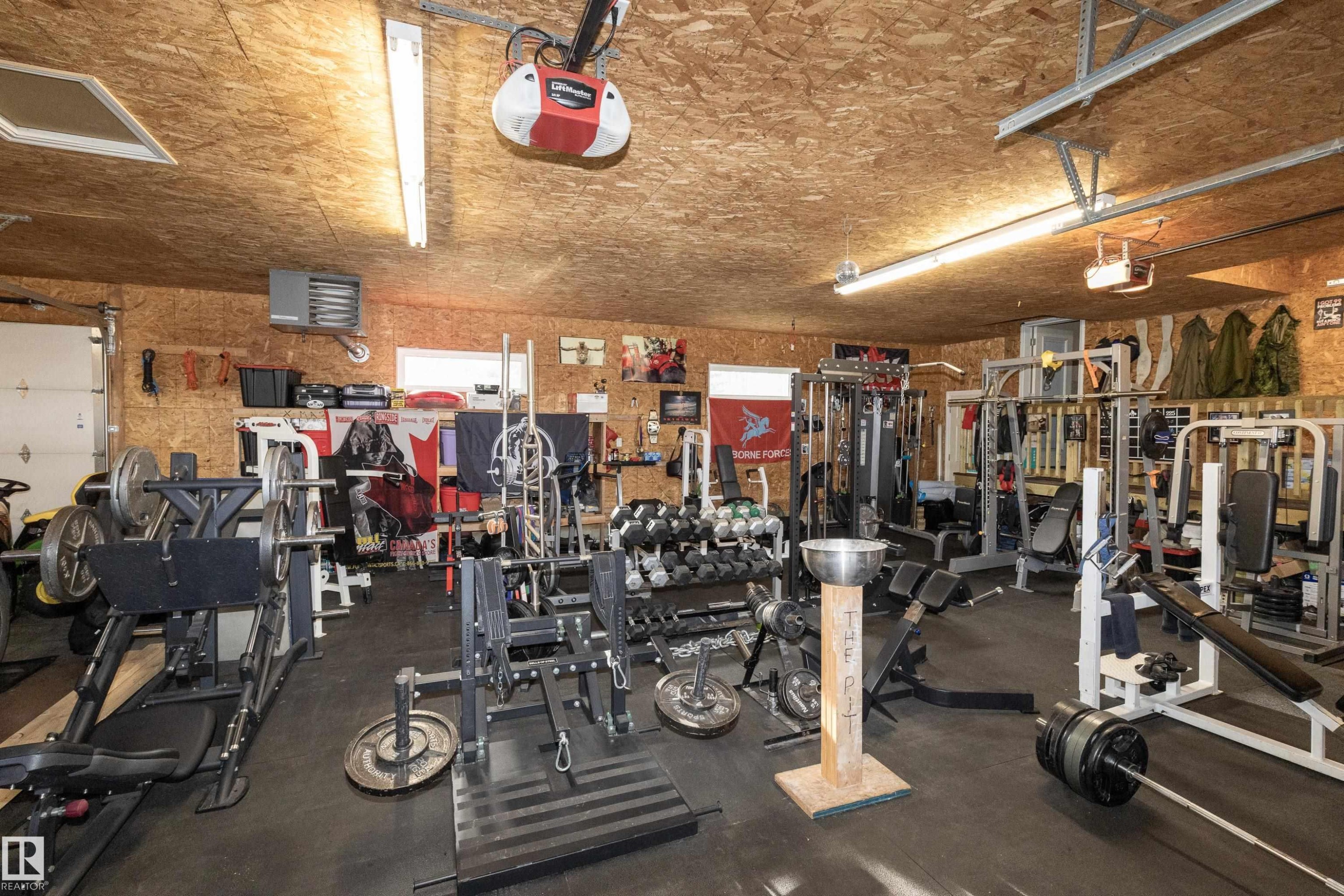 #14 52001 Rge Road 275, Rural Parkland County, AB - Indoor Photo Showing Gym Room