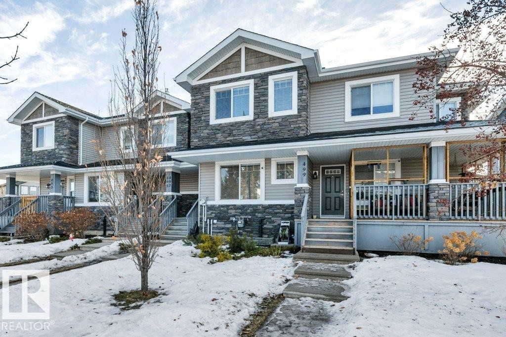 497 Chappelle Drive, Edmonton, AB - Outdoor With Deck Patio Veranda With Facade