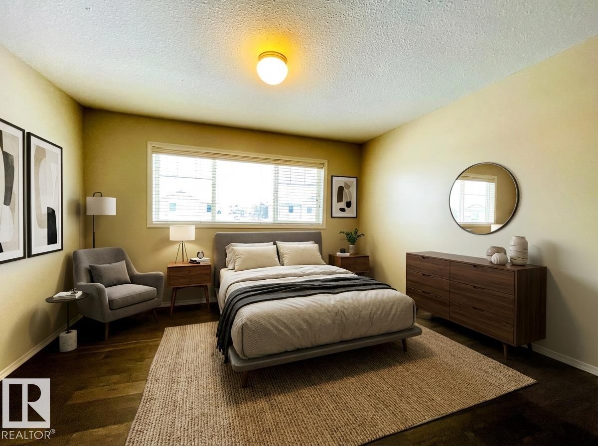 Virtually staged. - 78 230 Edwards Drive, Edmonton, AB - Indoor Photo Showing Bedroom