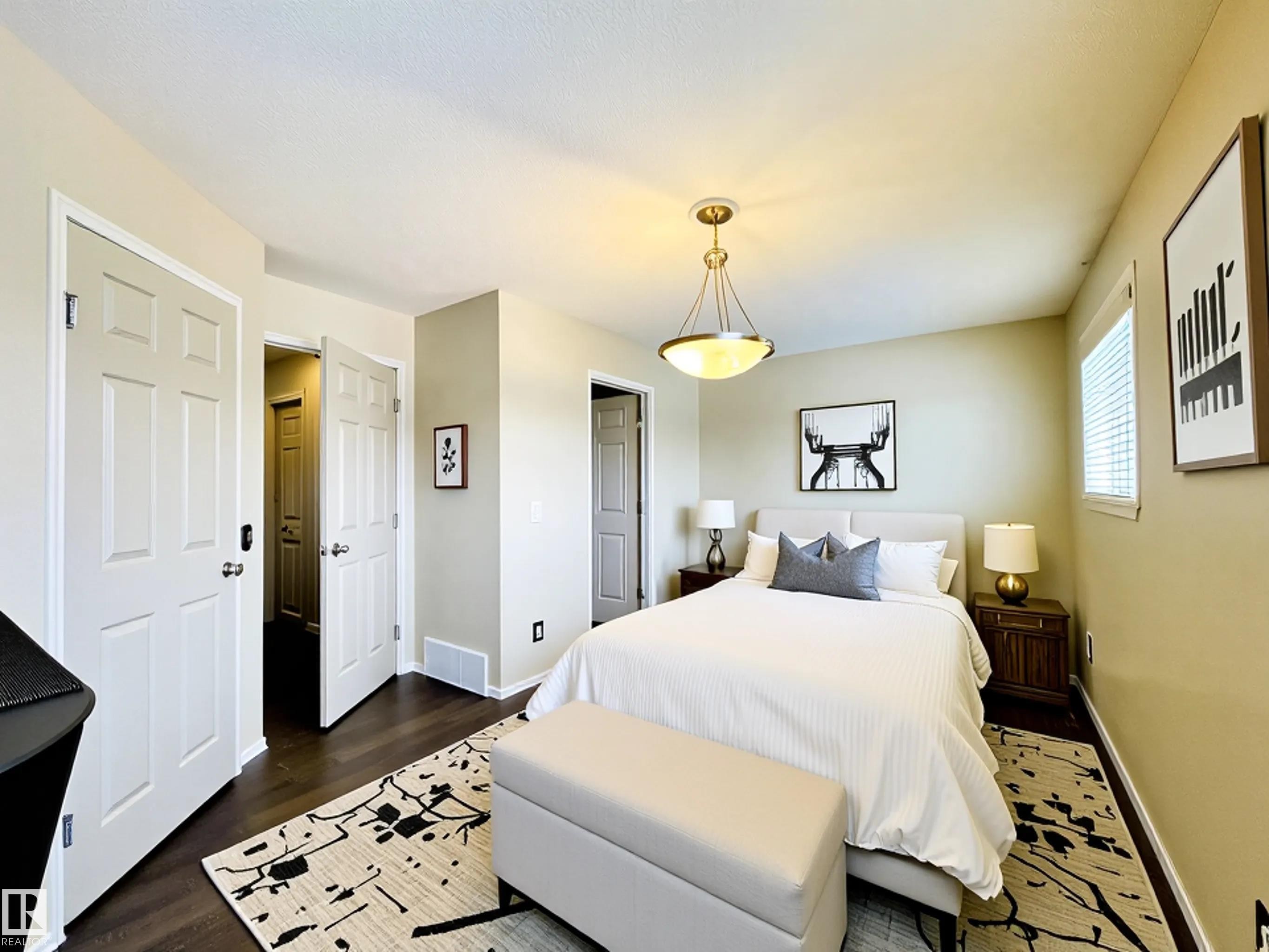 Virtually staged. - 78 230 Edwards Drive, Edmonton, AB - Indoor Photo Showing Bedroom