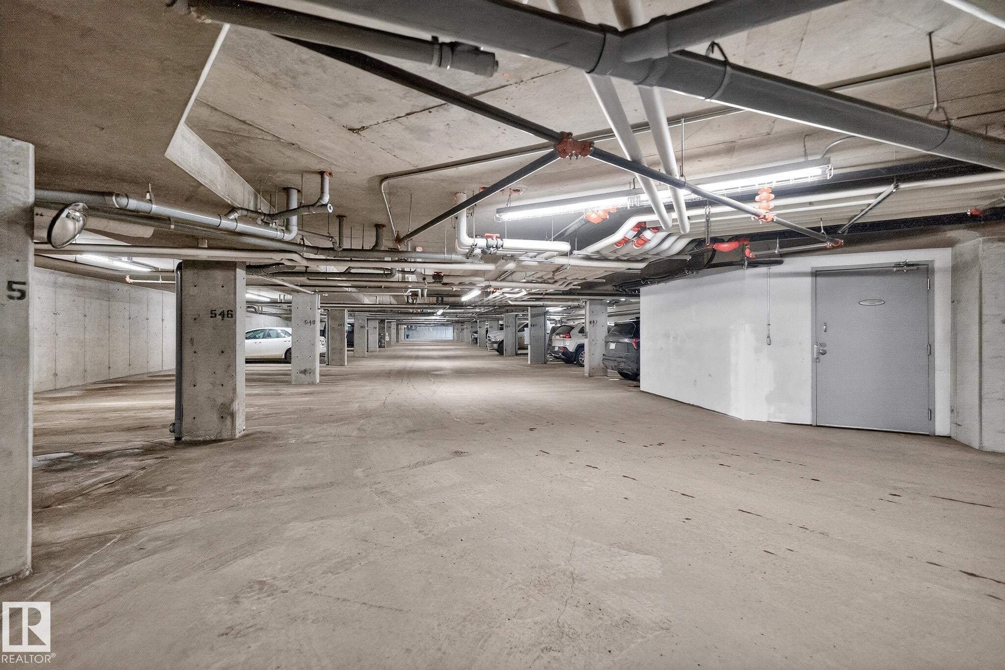 View of parking deck - 357 1196 Hyndman Road, Edmonton, AB - Indoor Photo Showing Garage