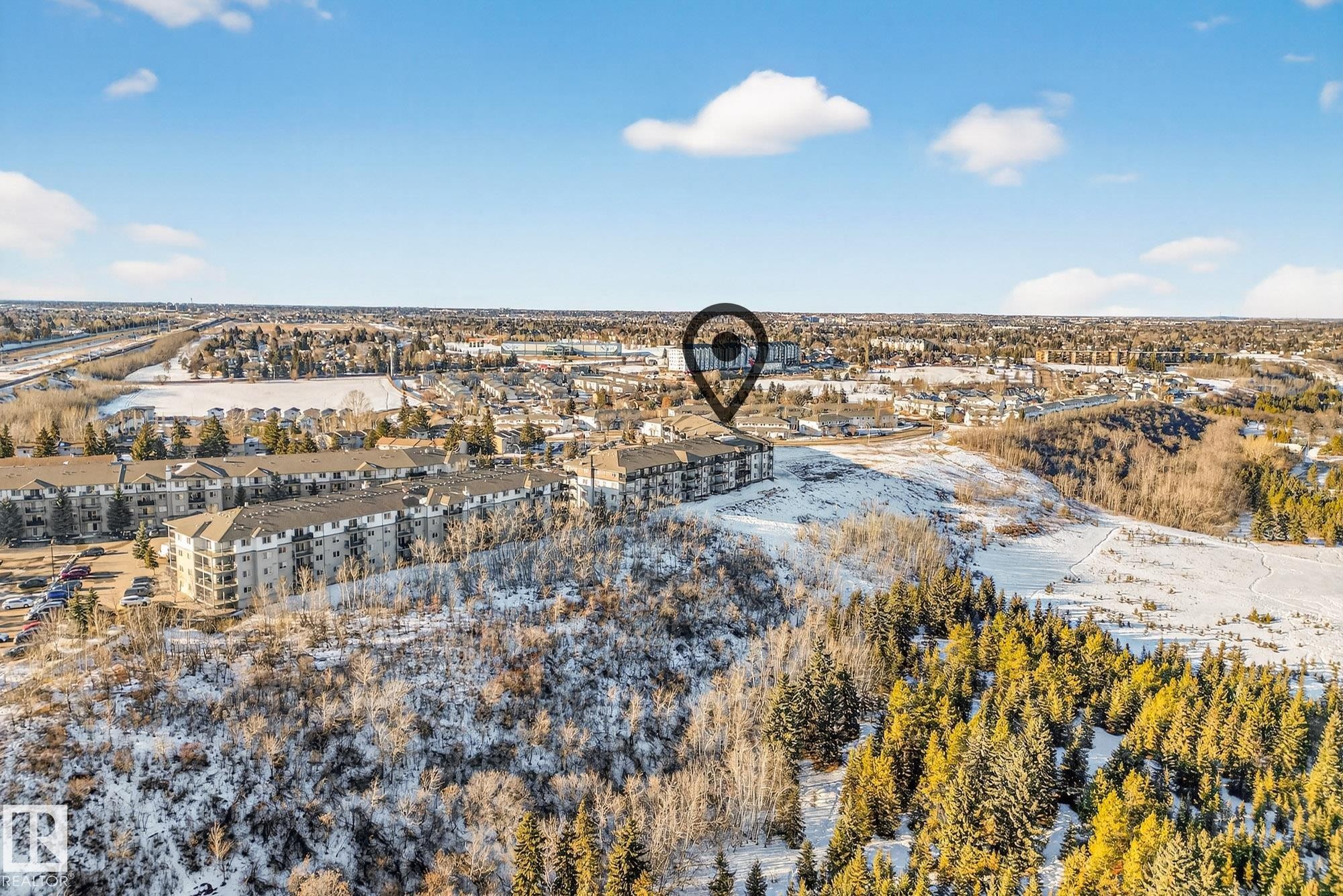 Aerial view of property's location - 357 1196 Hyndman Road, Edmonton, AB - Outdoor With View
