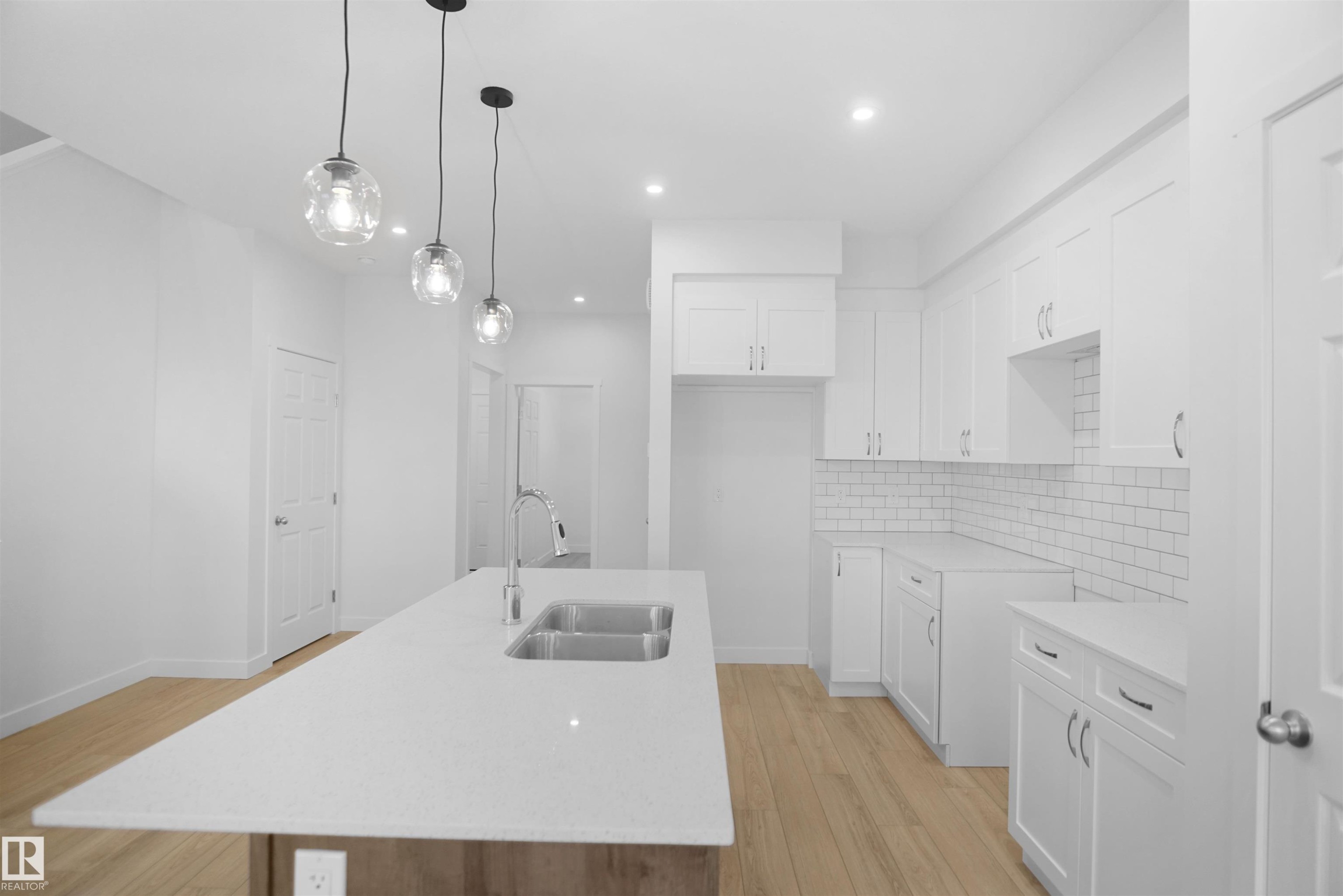 2266 194A Street, Edmonton, AB - Indoor Photo Showing Kitchen With Double Sink With Upgraded Kitchen