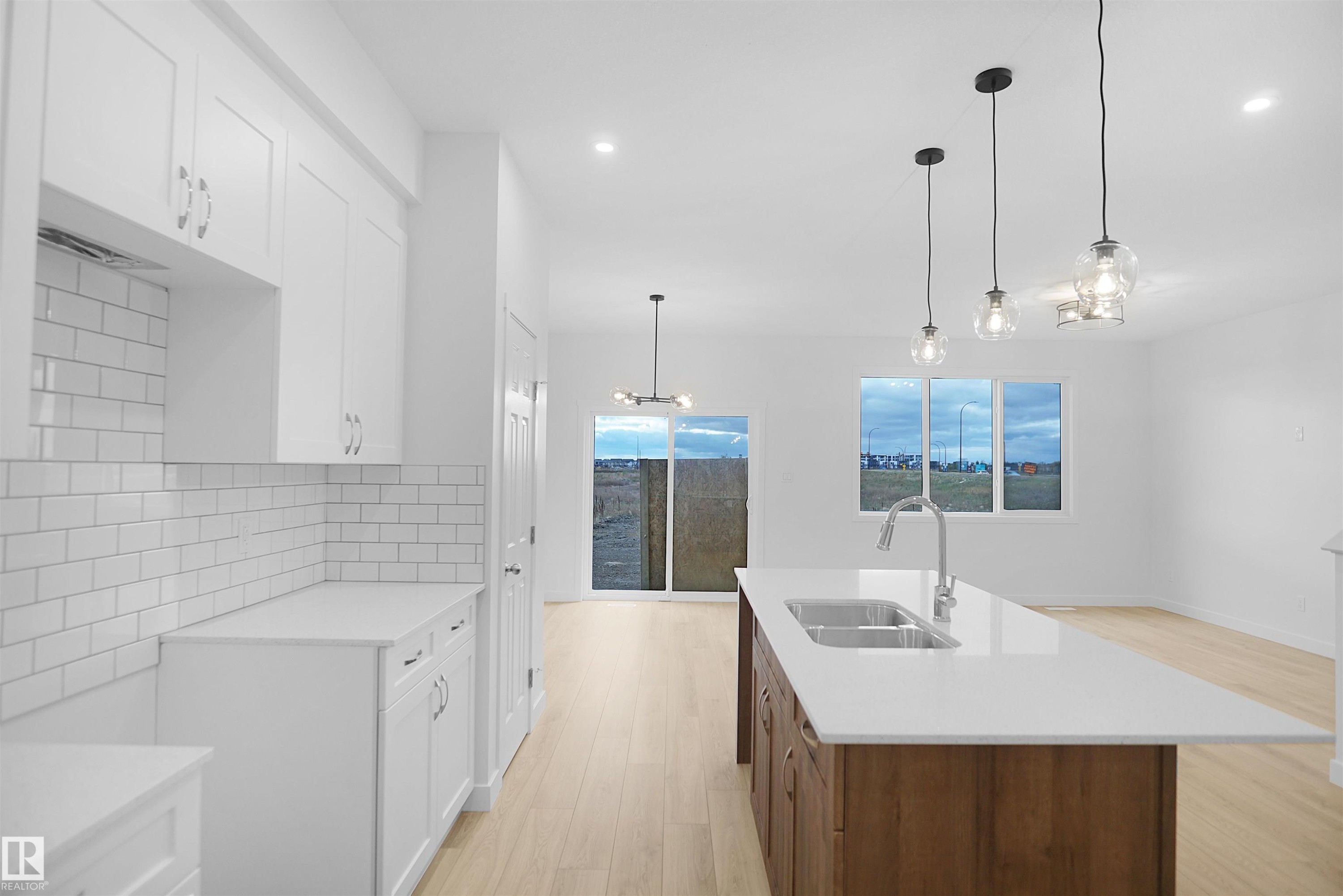 2266 194A Street, Edmonton, AB - Indoor Photo Showing Kitchen With Double Sink