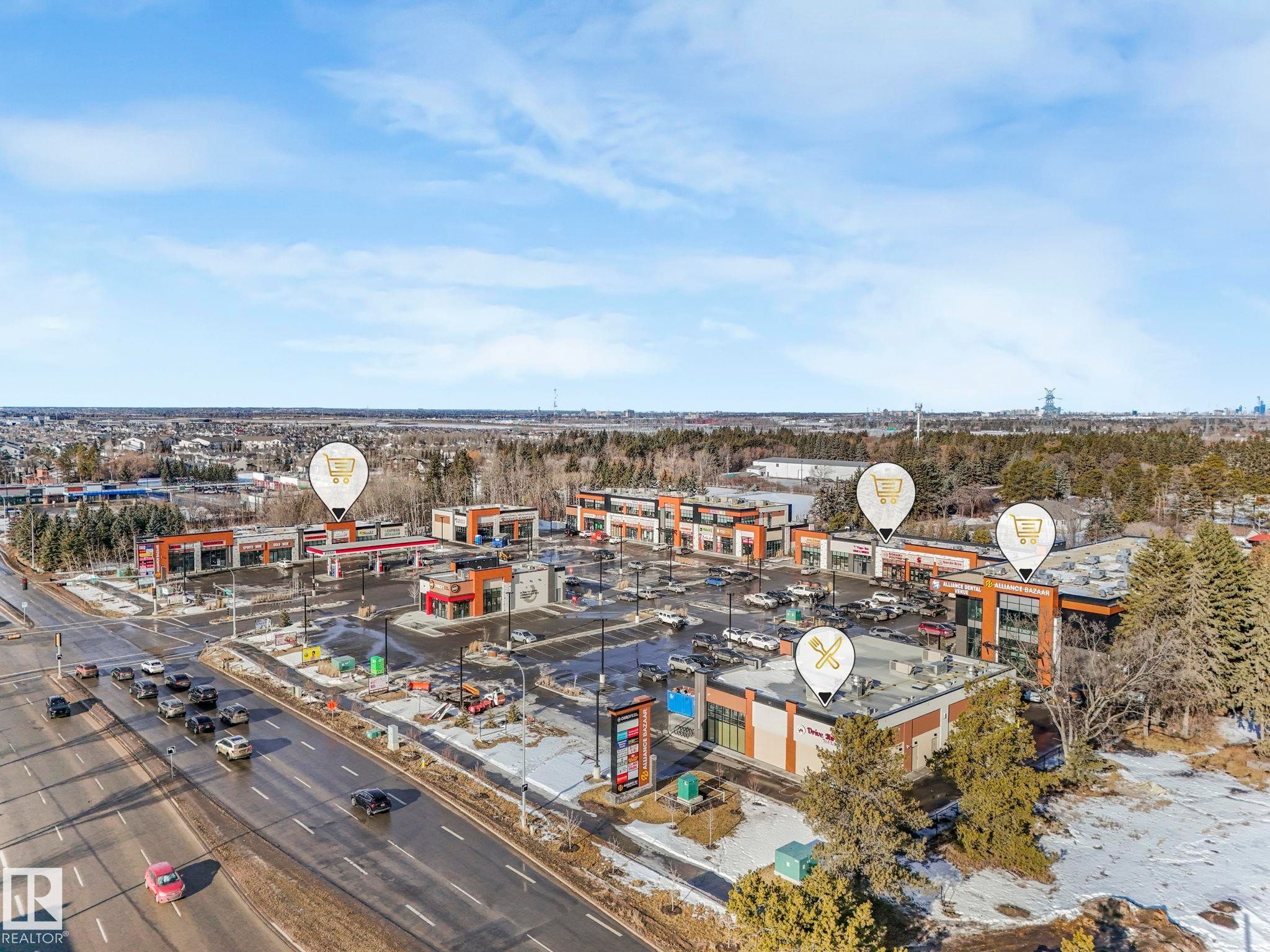 Drone / aerial view of a commercial area - 91 603 Watt Boulevard, Edmonton, AB - Outdoor With View