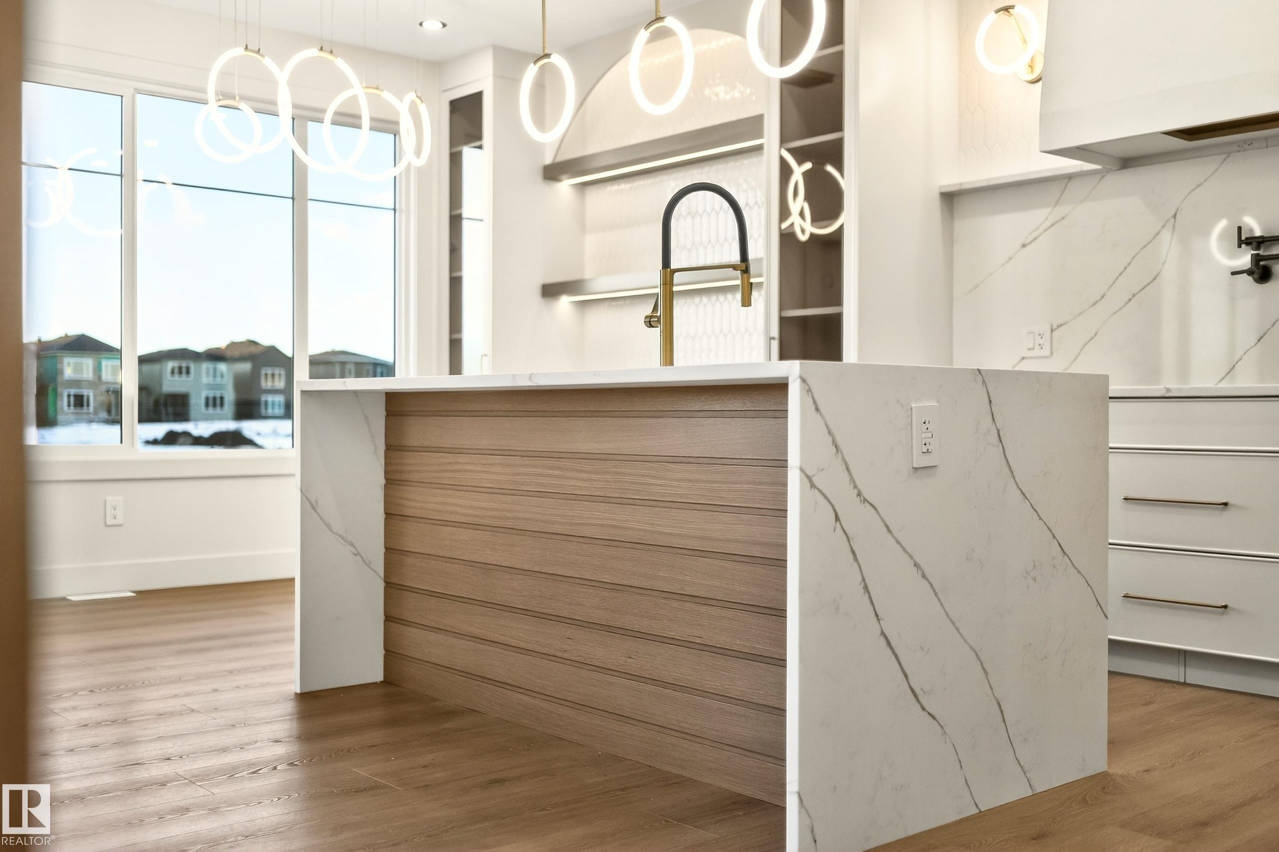 Walk in closet with light wood-style floors - 8924 Mayday Way, Edmonton, AB