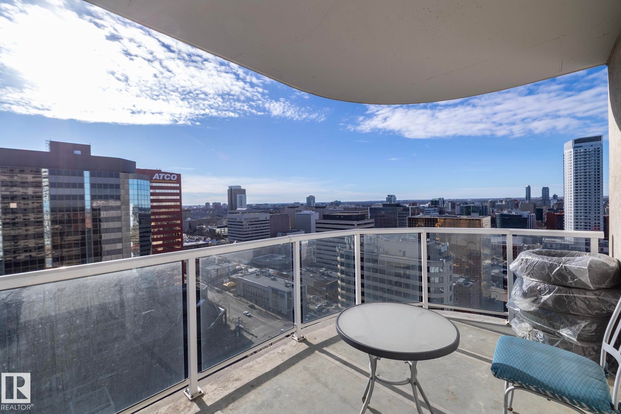 Balcony featuring a view of city - 2005 10136 104 Street, Edmonton, AB - Outdoor With View