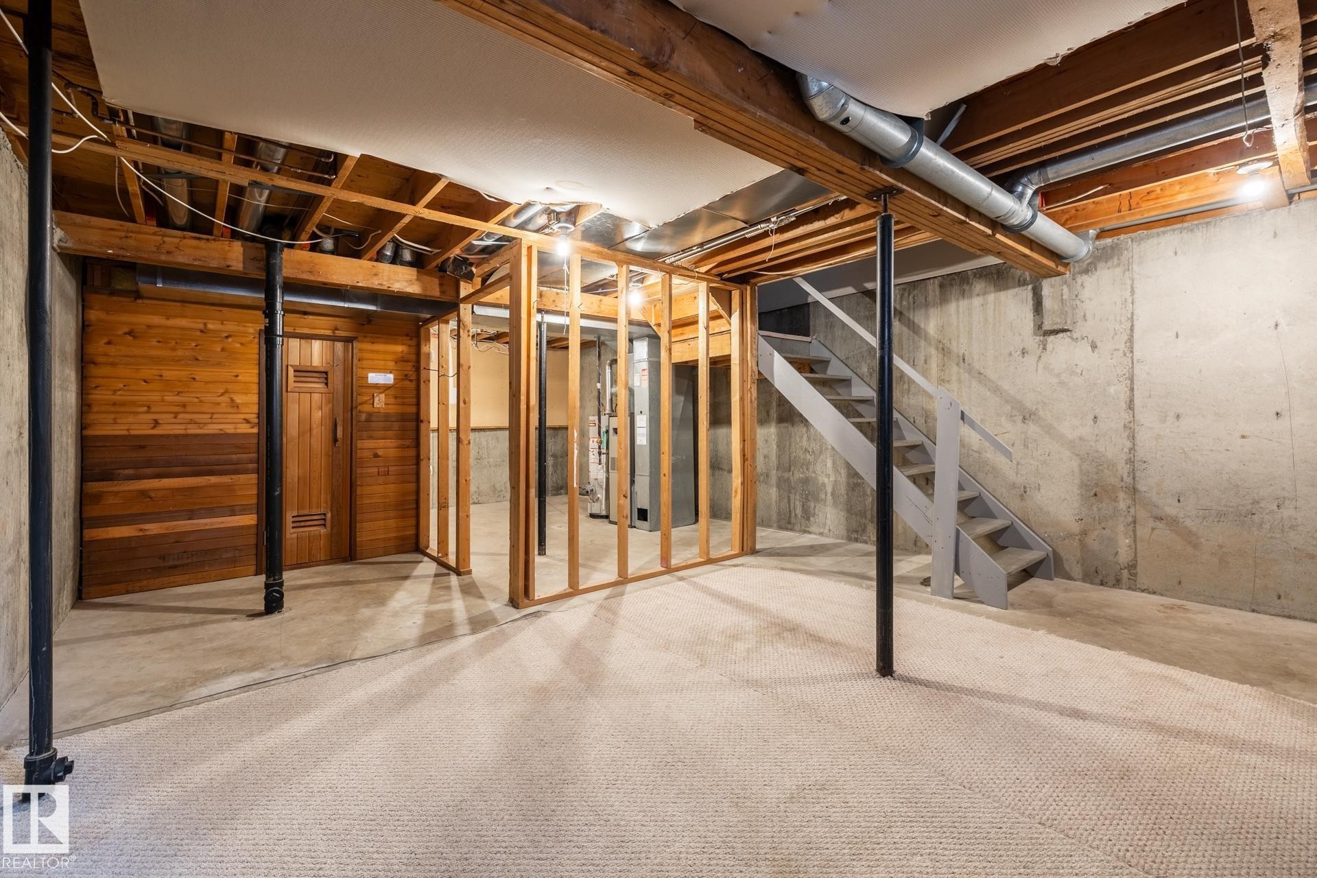 Edmonton, AB - Indoor Photo Showing Basement