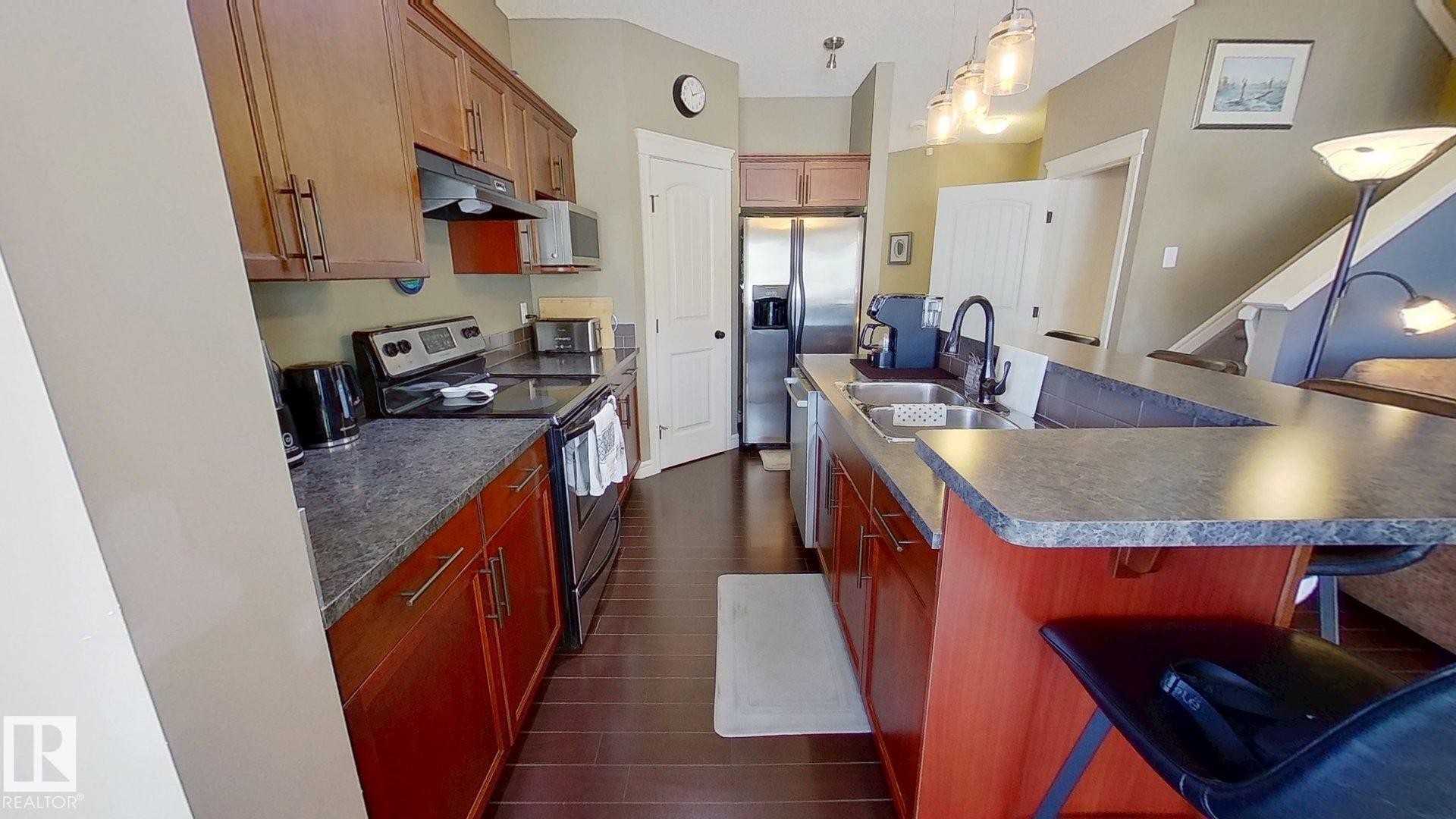 2241 Austin Way, Edmonton, AB - Indoor Photo Showing Kitchen With Double Sink
