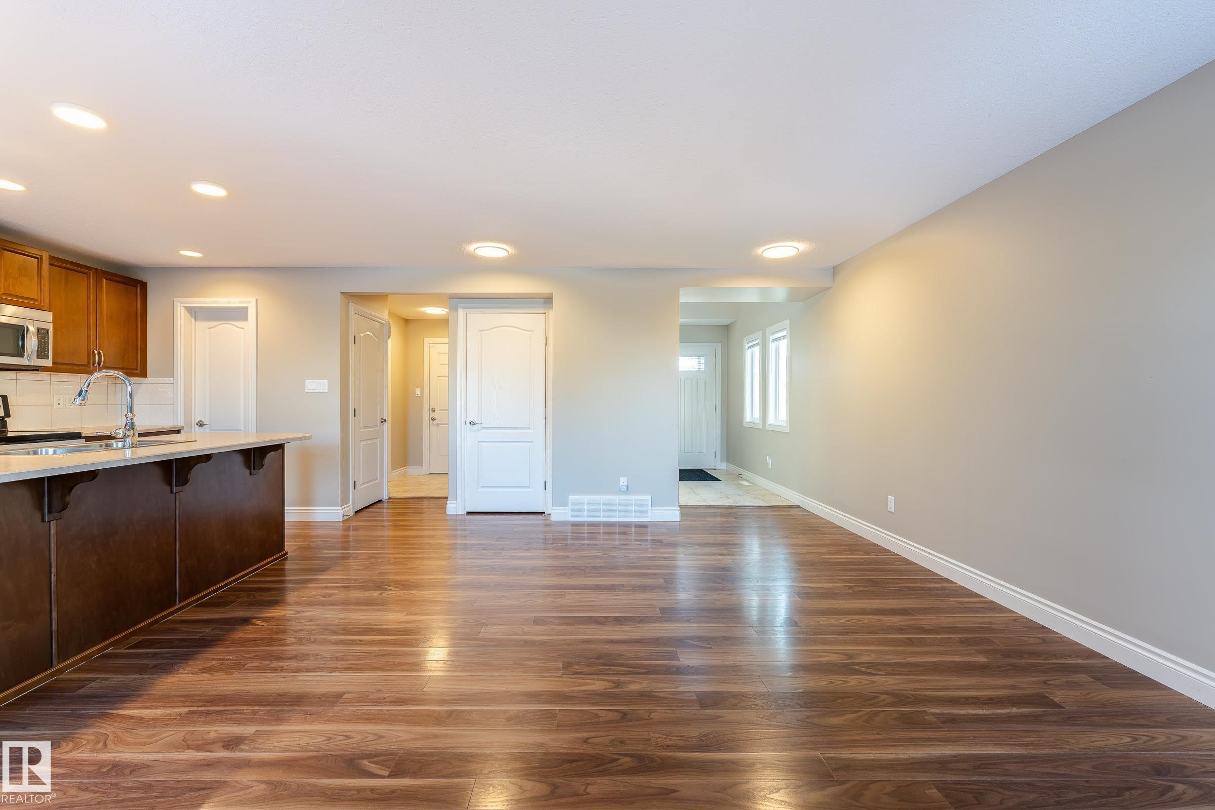 17614 8 Avenue, Edmonton, AB - Indoor Photo Showing Kitchen With Double Sink