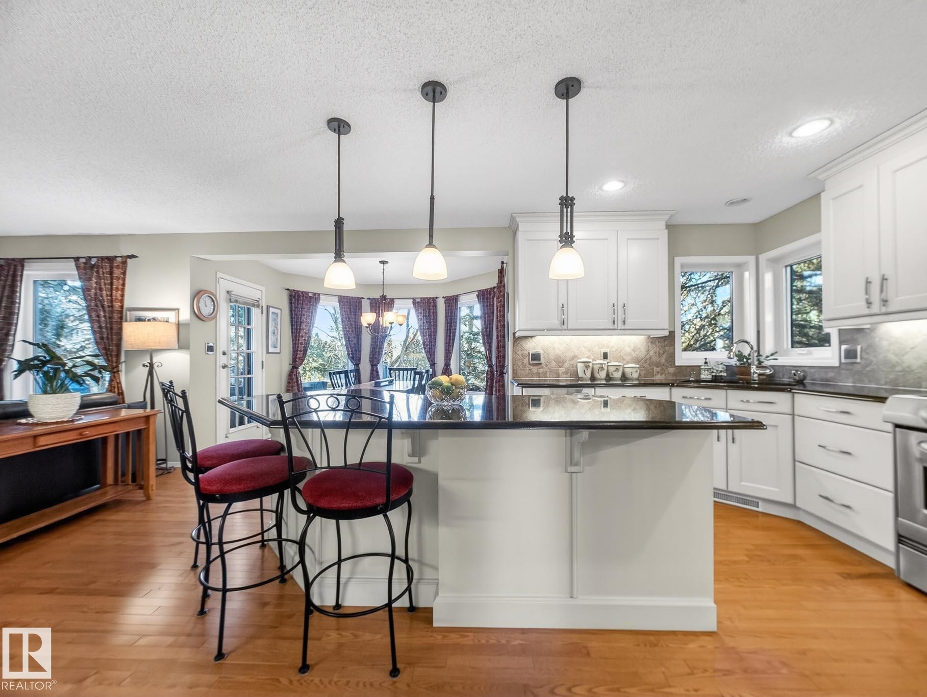 220 Ronning Close, Edmonton, AB - Indoor Photo Showing Kitchen With Upgraded Kitchen