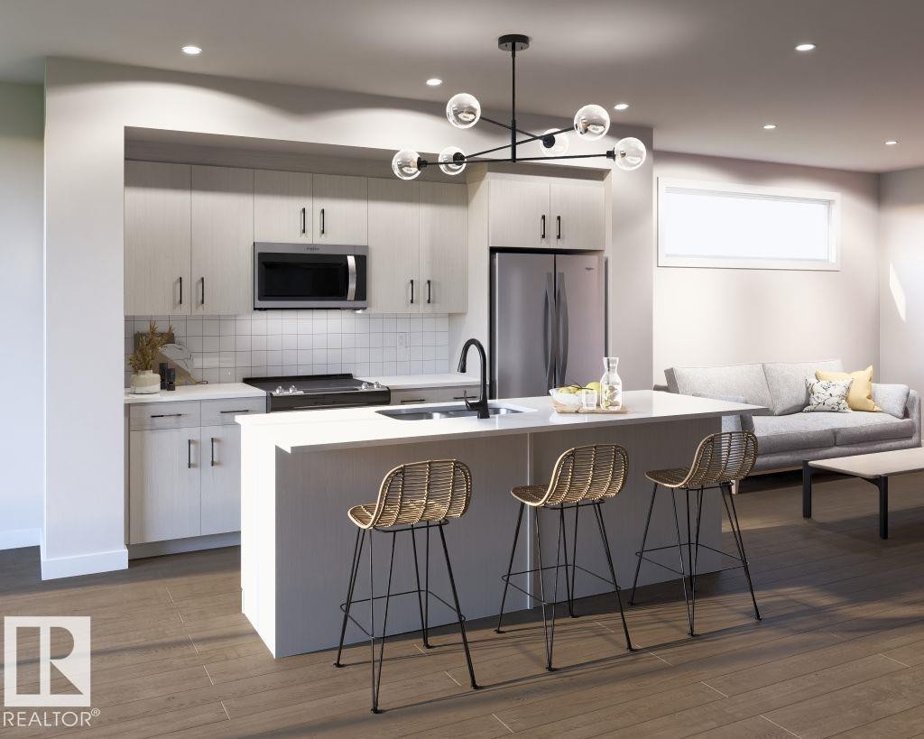 2612 Alces Way, Edmonton, AB - Indoor Photo Showing Kitchen With Upgraded Kitchen