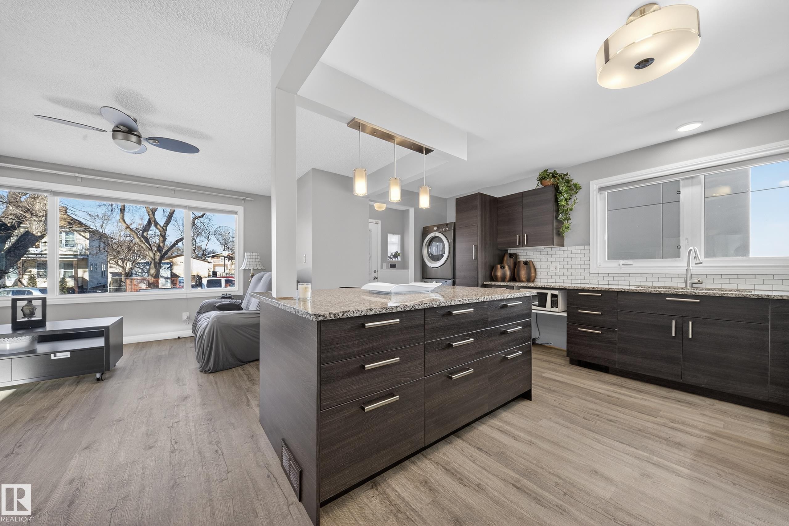 9521 109 Avenue, Edmonton, AB - Indoor Photo Showing Kitchen With Upgraded Kitchen