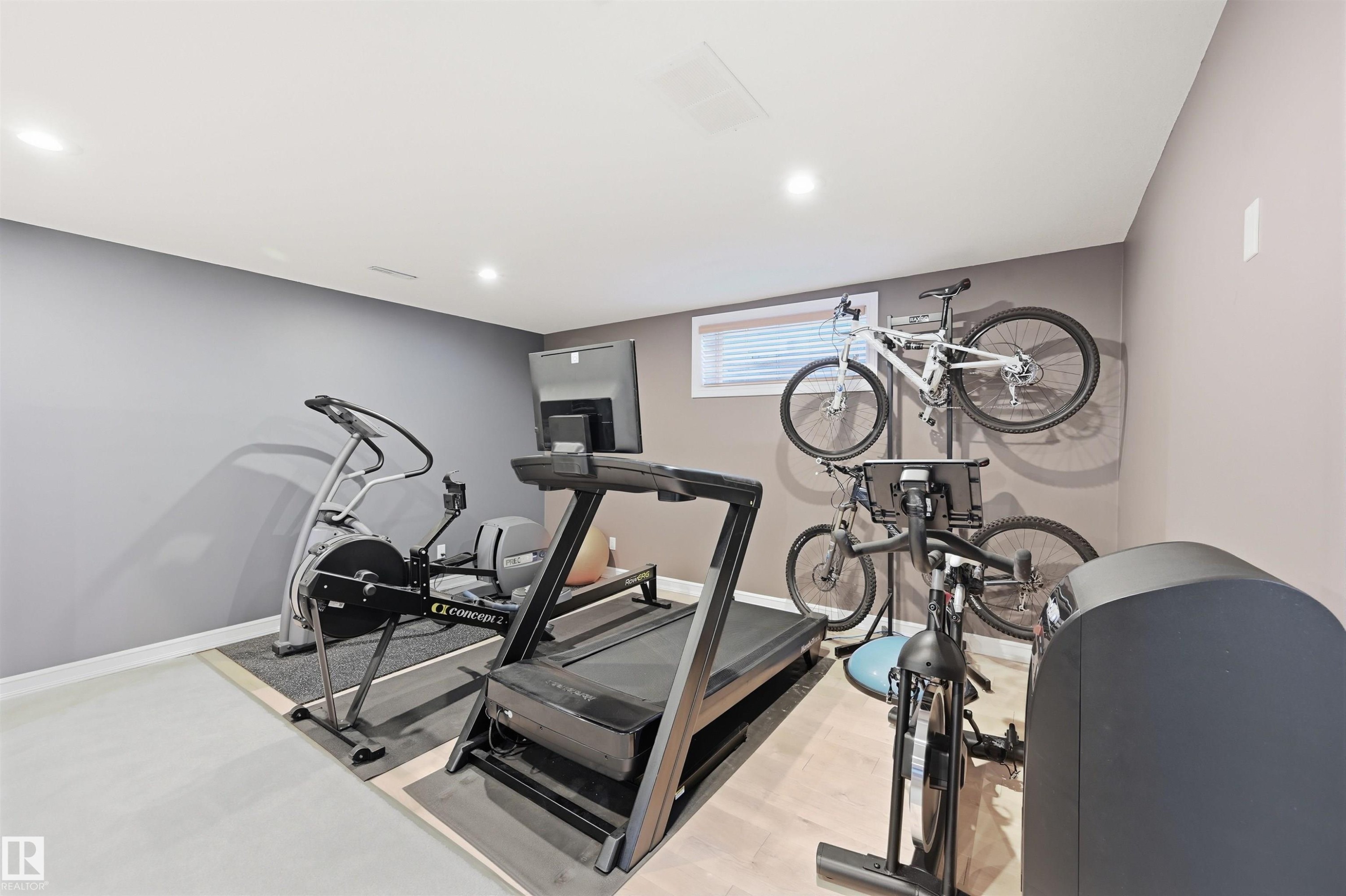 231 Lindsay Crescent, Edmonton, AB - Indoor Photo Showing Gym Room