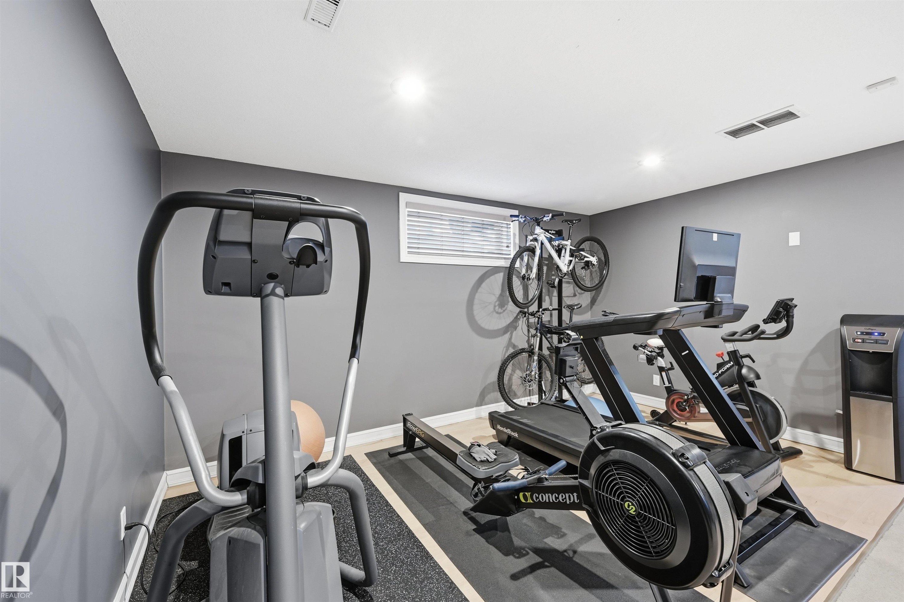 231 Lindsay Crescent, Edmonton, AB - Indoor Photo Showing Gym Room