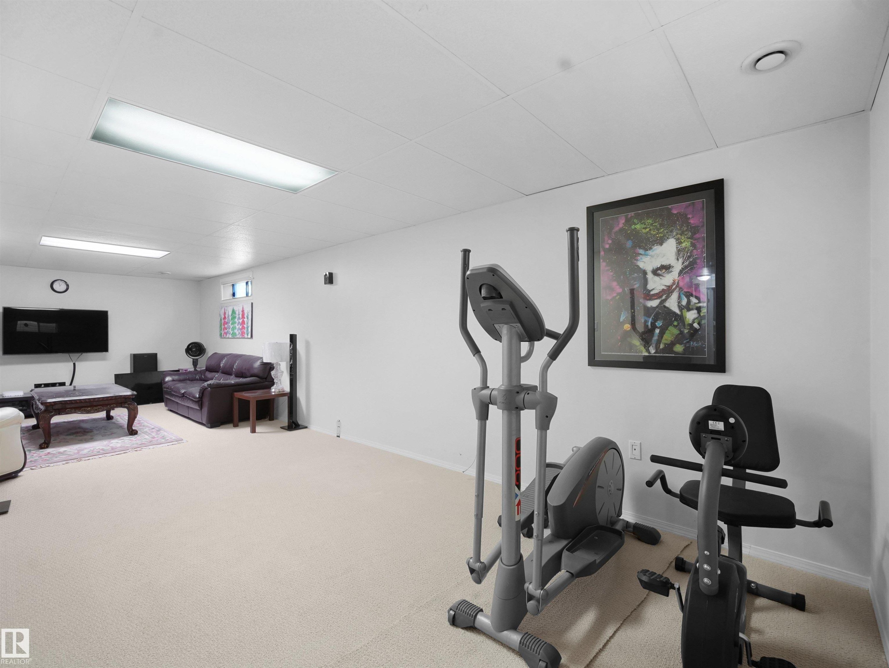1238 Joyce Crescent, Edmonton, AB - Indoor Photo Showing Gym Room