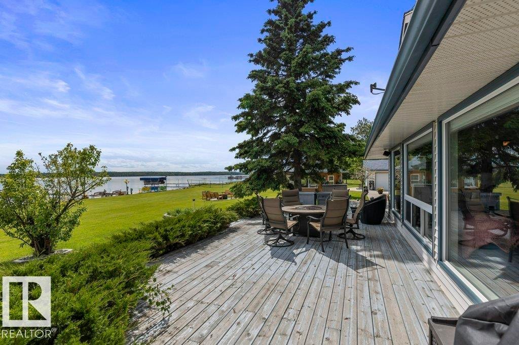 3013A Twp Rd 574, Rural Barrhead County, AB - Outdoor With Body Of Water With Deck Patio Veranda