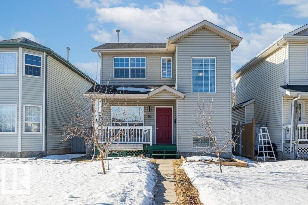 69 Erie Street, Devon, AB - Outdoor With Deck Patio Veranda With Facade