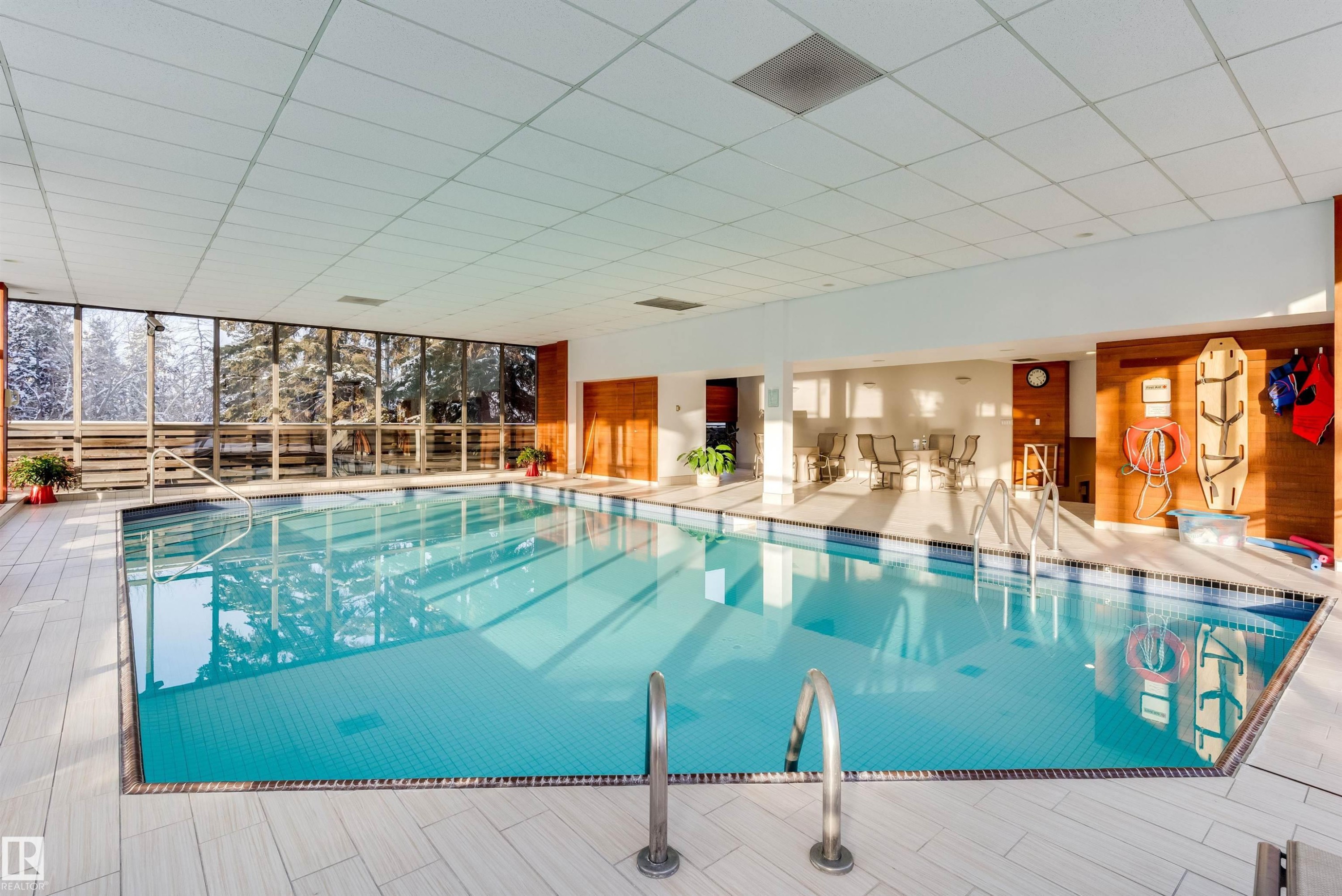 203 9929 Saskatchewan Drive, Edmonton, AB - Indoor Photo Showing Other Room With In Ground Pool