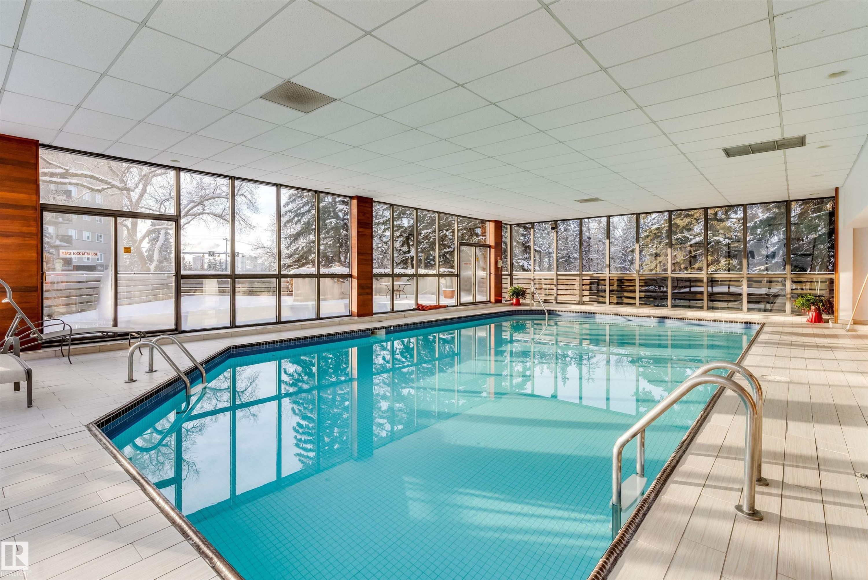 203 9929 Saskatchewan Drive, Edmonton, AB - Indoor Photo Showing Other Room With In Ground Pool