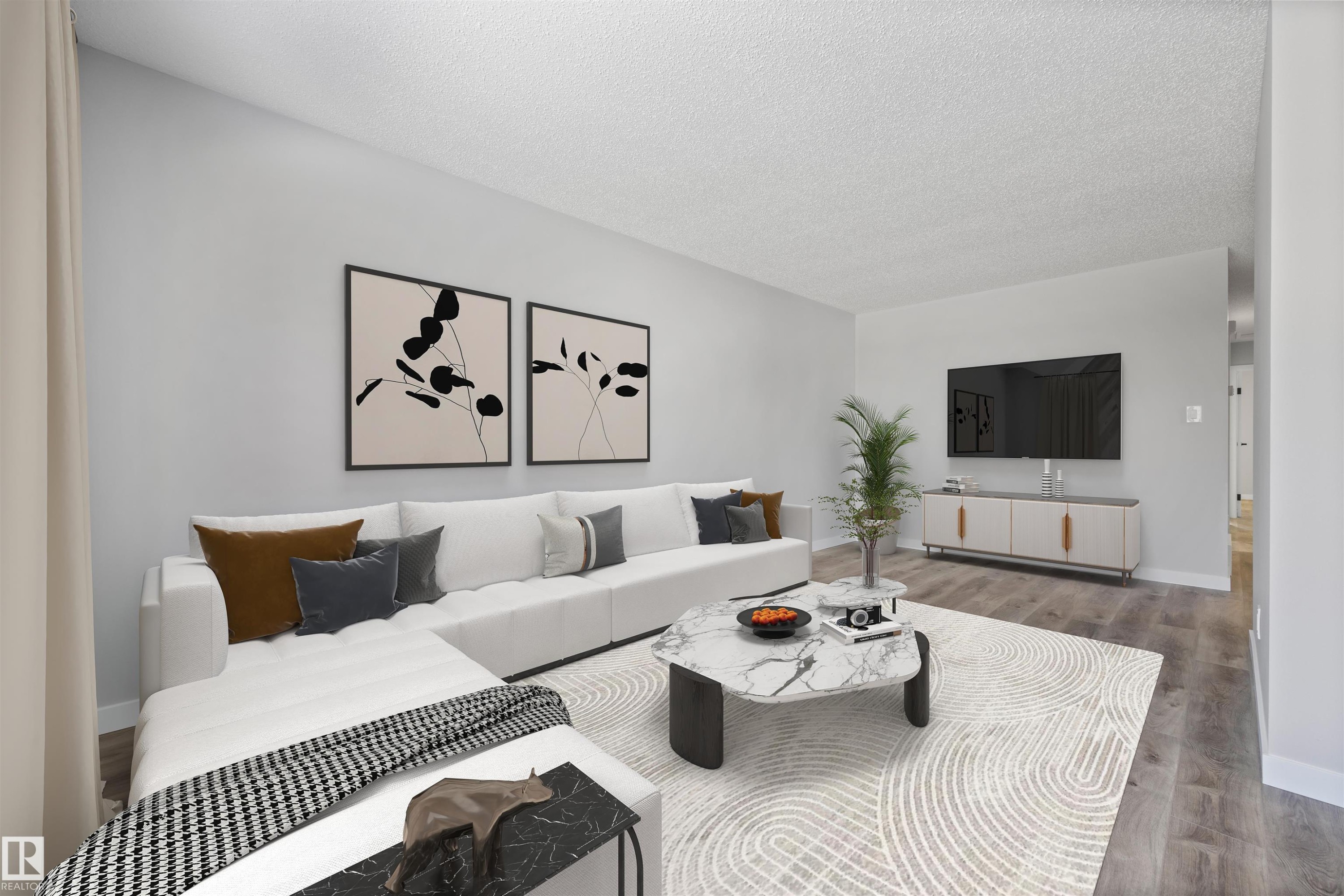 16924 95 Street, Edmonton, AB - Indoor Photo Showing Living Room