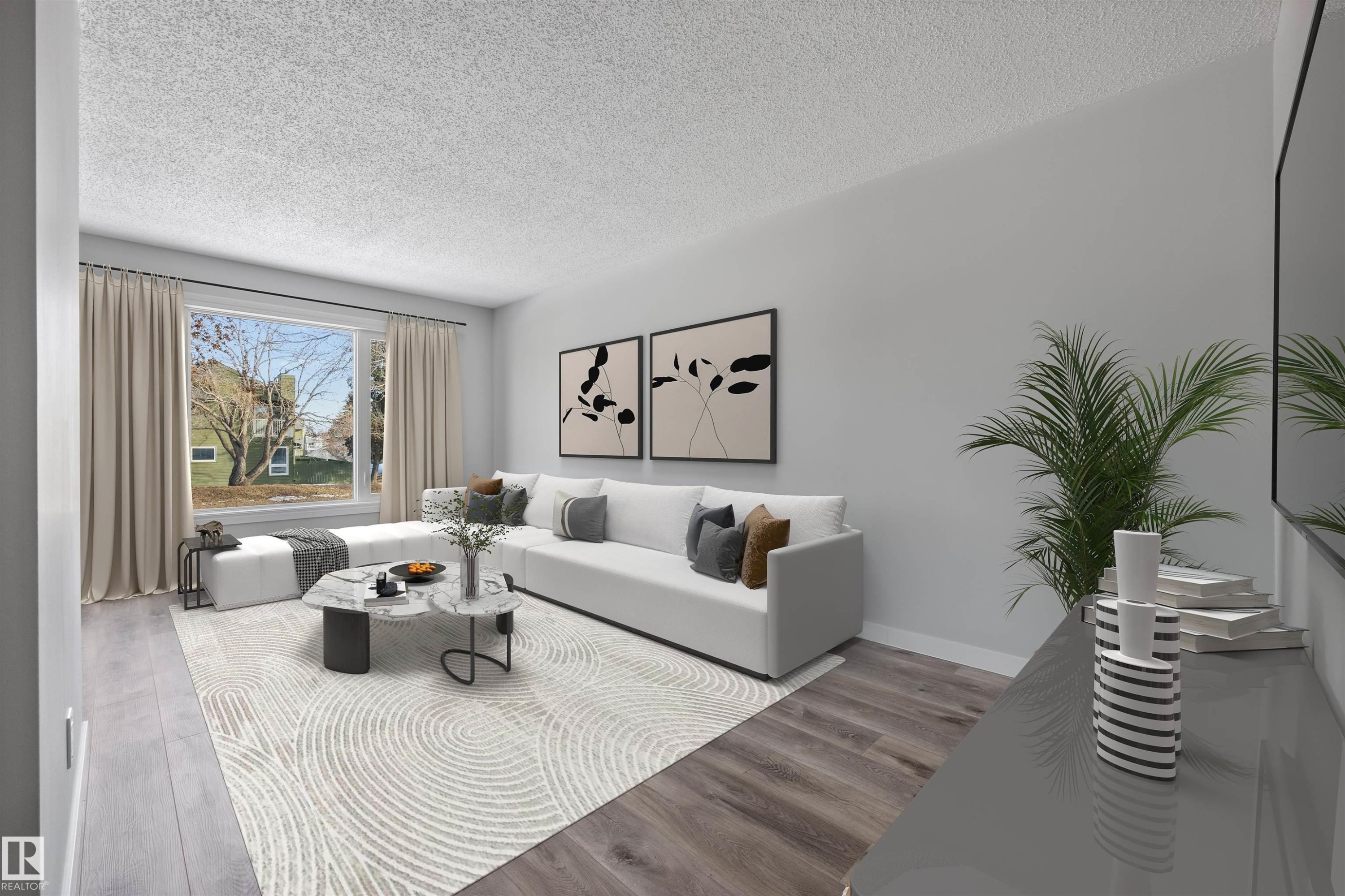 16924 95 Street, Edmonton, AB - Indoor Photo Showing Living Room