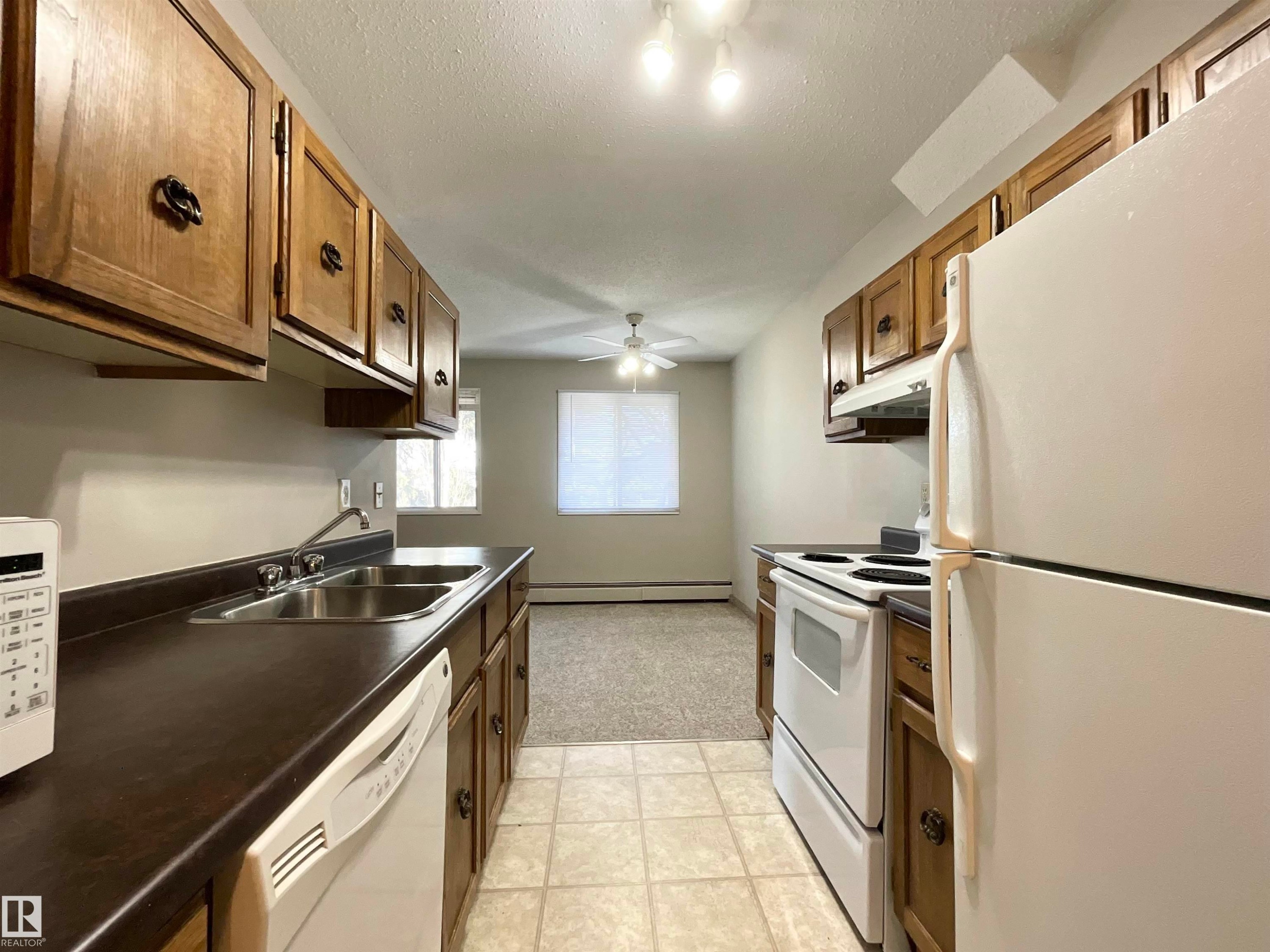 306 10826 113 Street, Edmonton, AB - Indoor Photo Showing Kitchen With Double Sink