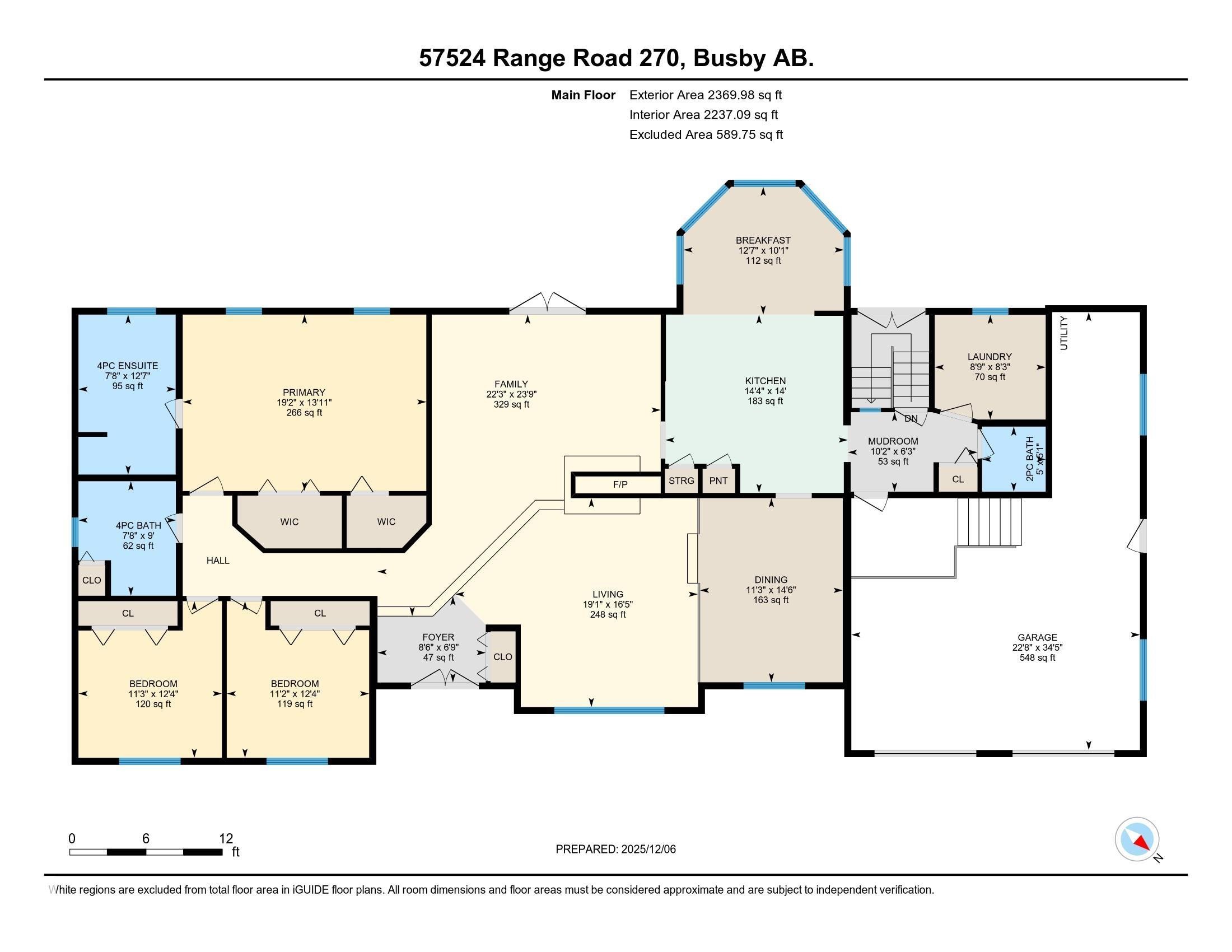 Layout of upper (Main) level of the home. - 57524 Range Road 270, Rural Westlock County, AB - Other