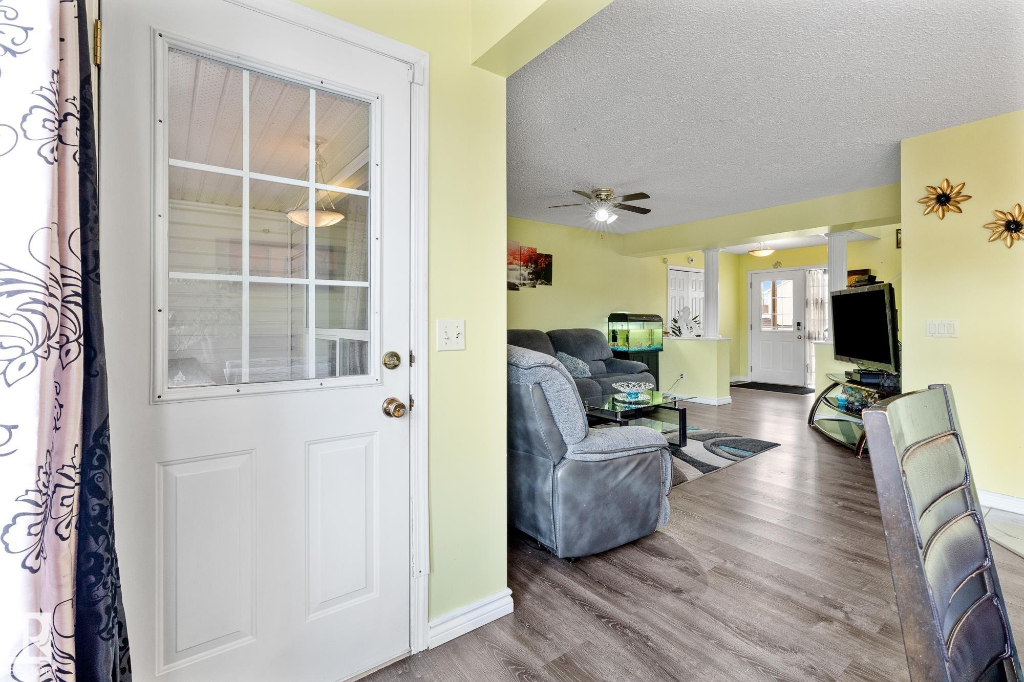 Interior space with ceiling fan - 13148 151 Avenue, Edmonton, AB - Indoor