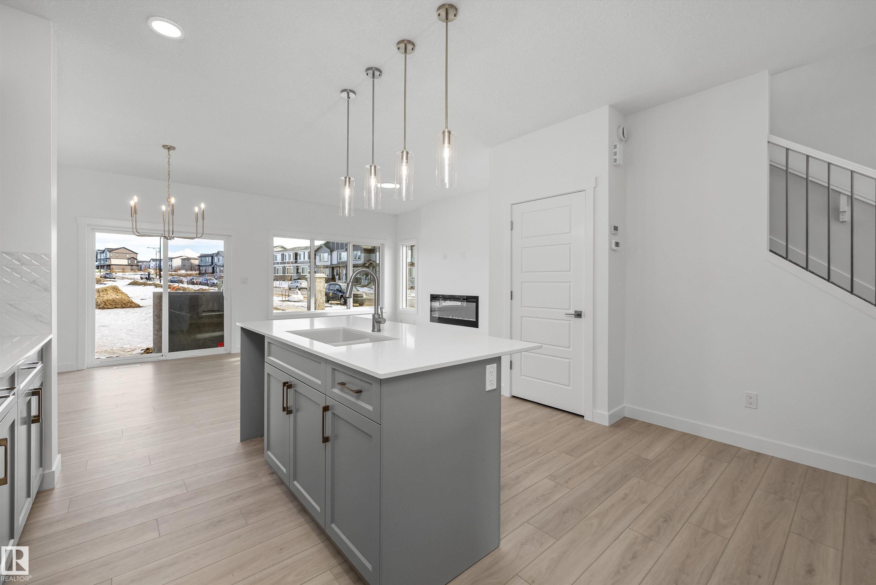 4503 Warbler Loop, Edmonton, AB - Indoor Photo Showing Kitchen With Upgraded Kitchen