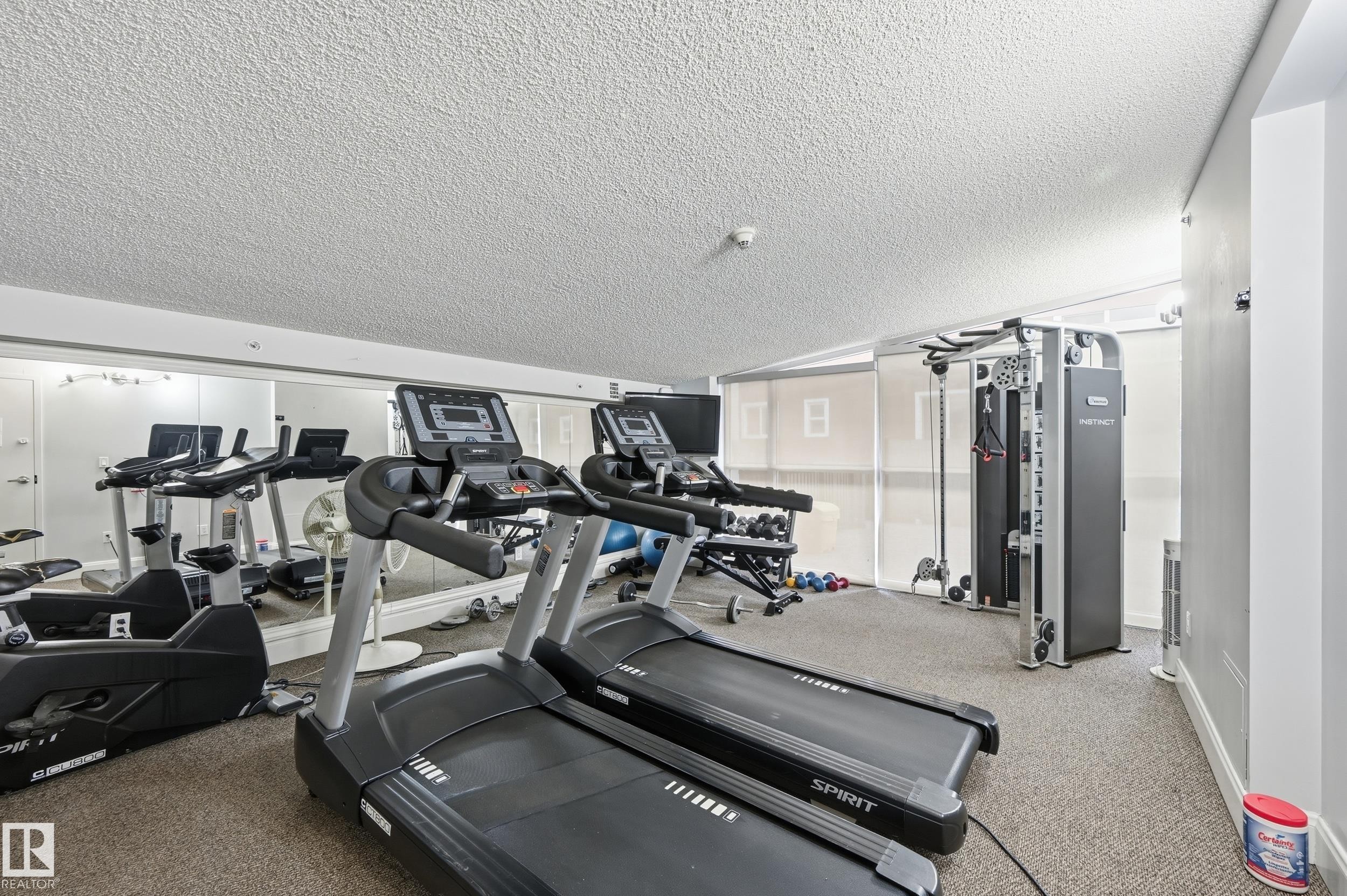 304 9819 104 Street, Edmonton, AB - Indoor Photo Showing Gym Room