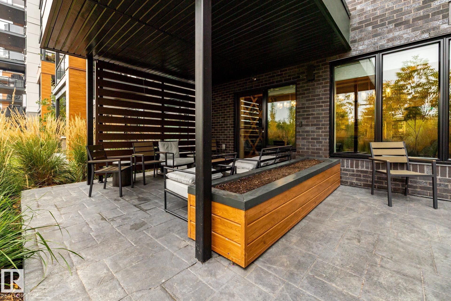 View of patio - 112 7471 May Common, Edmonton, AB - Outdoor With Deck Patio Veranda With Exterior