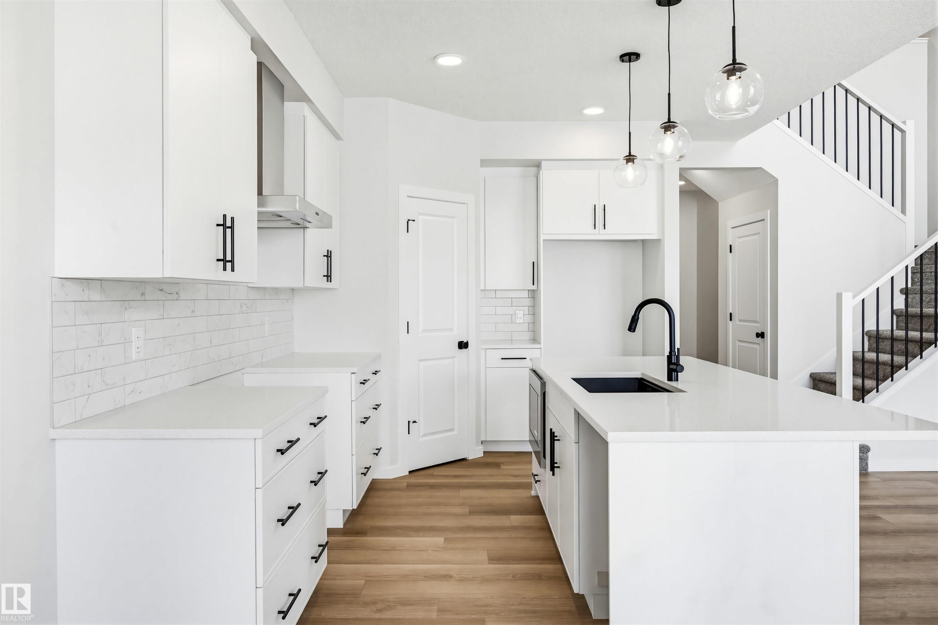 22812 82 Avenue, Edmonton, AB - Indoor Photo Showing Kitchen With Upgraded Kitchen