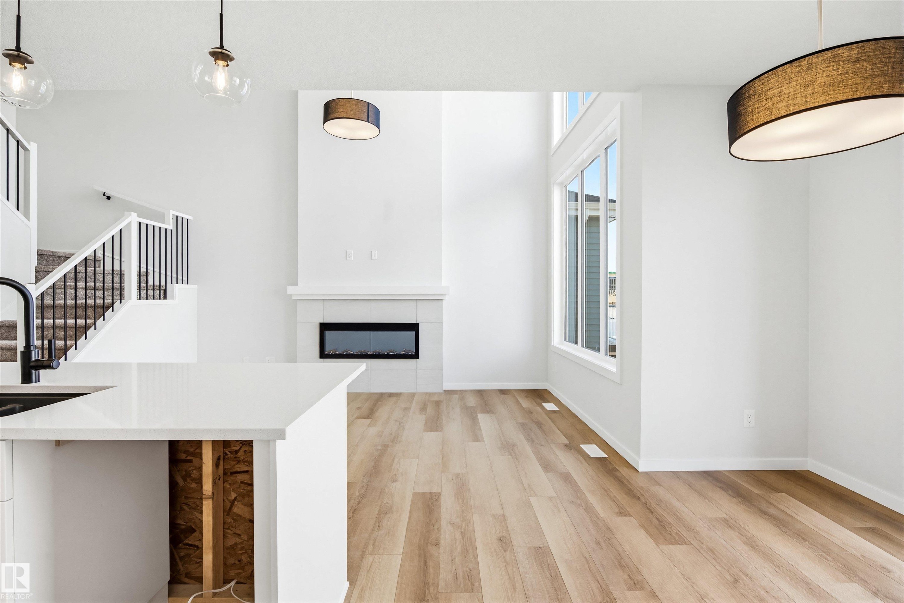 22812 82 Avenue, Edmonton, AB - Indoor With Fireplace