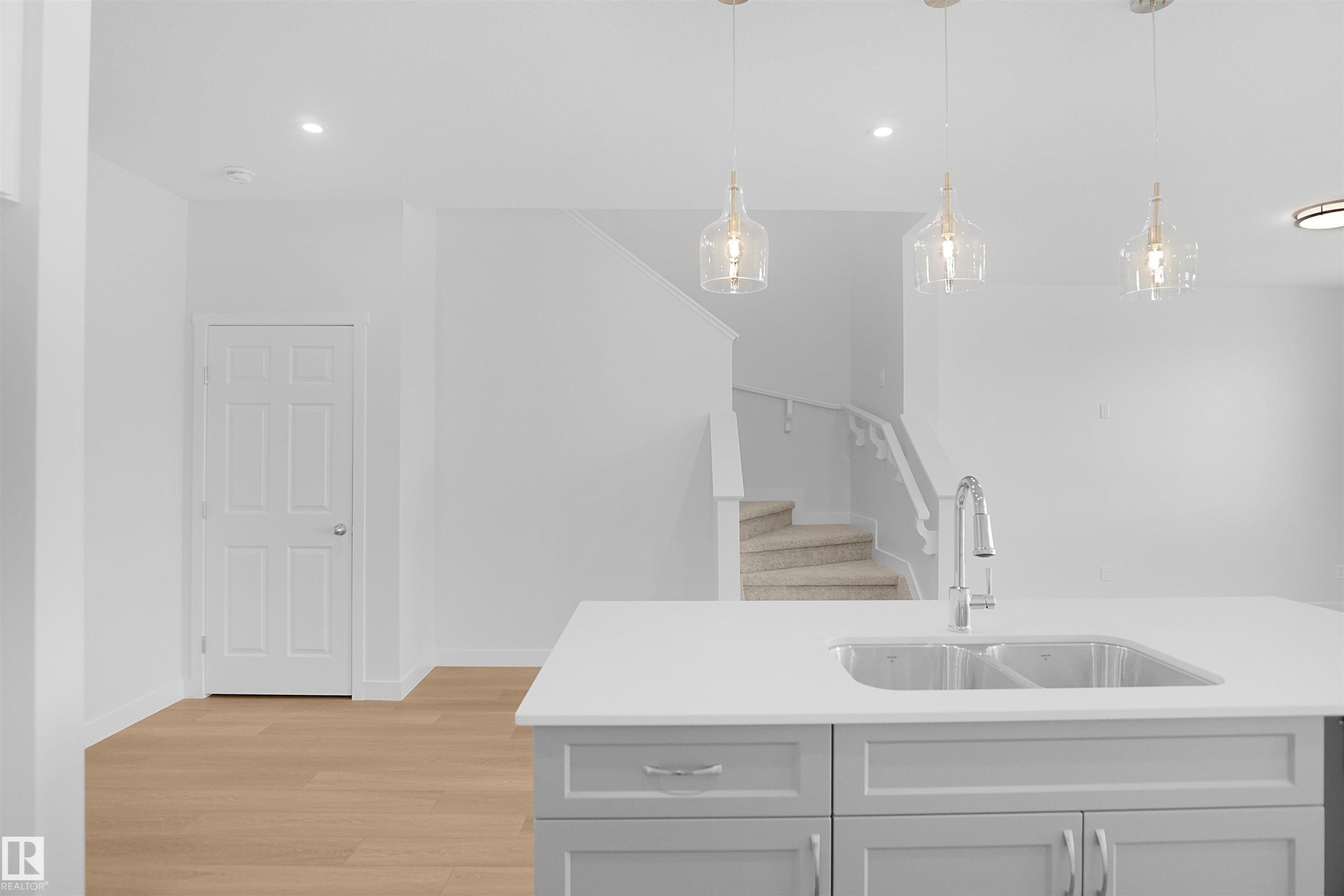 2124 210 Street, Edmonton, AB - Indoor Photo Showing Kitchen With Double Sink