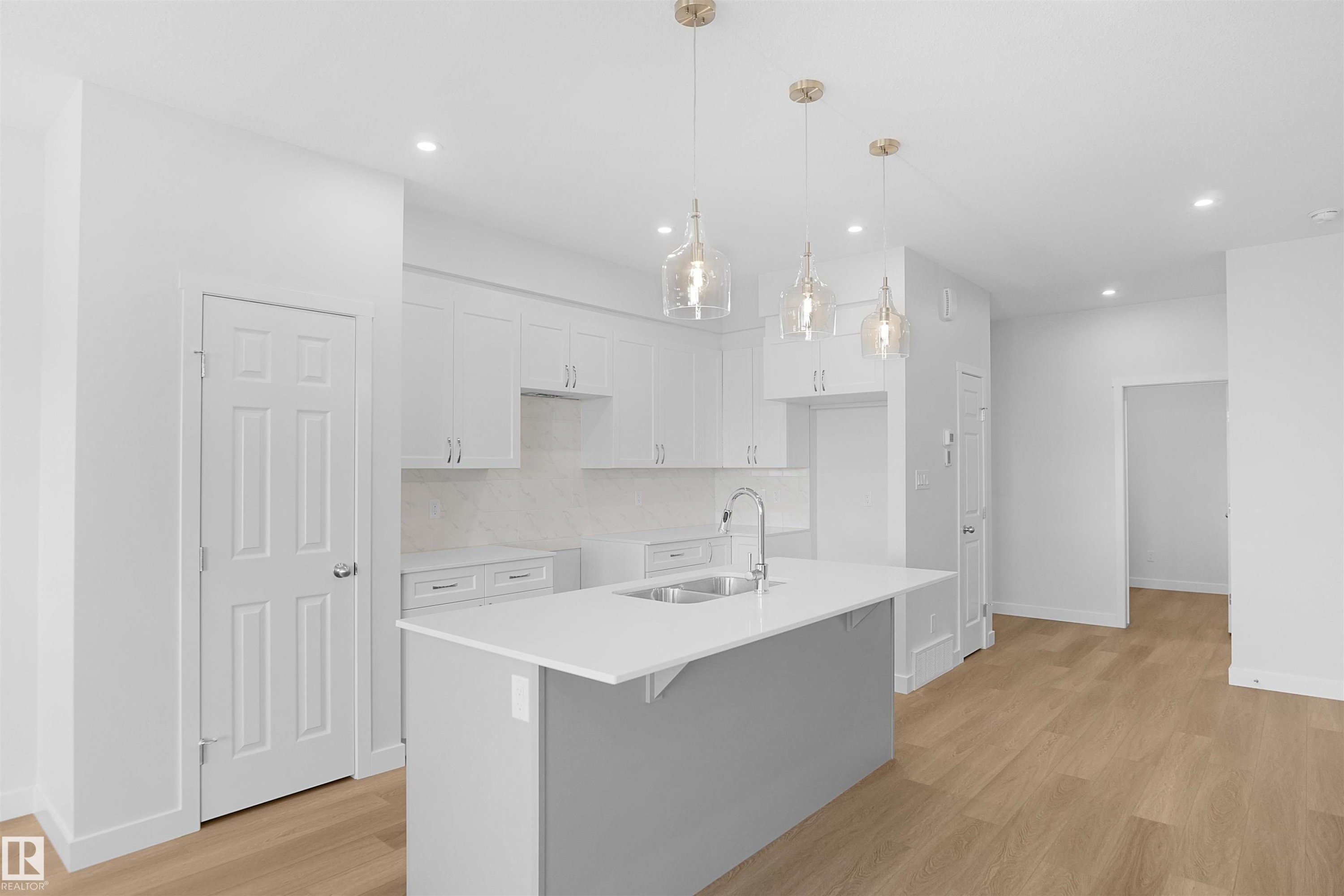 2124 210 Street, Edmonton, AB - Indoor Photo Showing Kitchen With Double Sink With Upgraded Kitchen