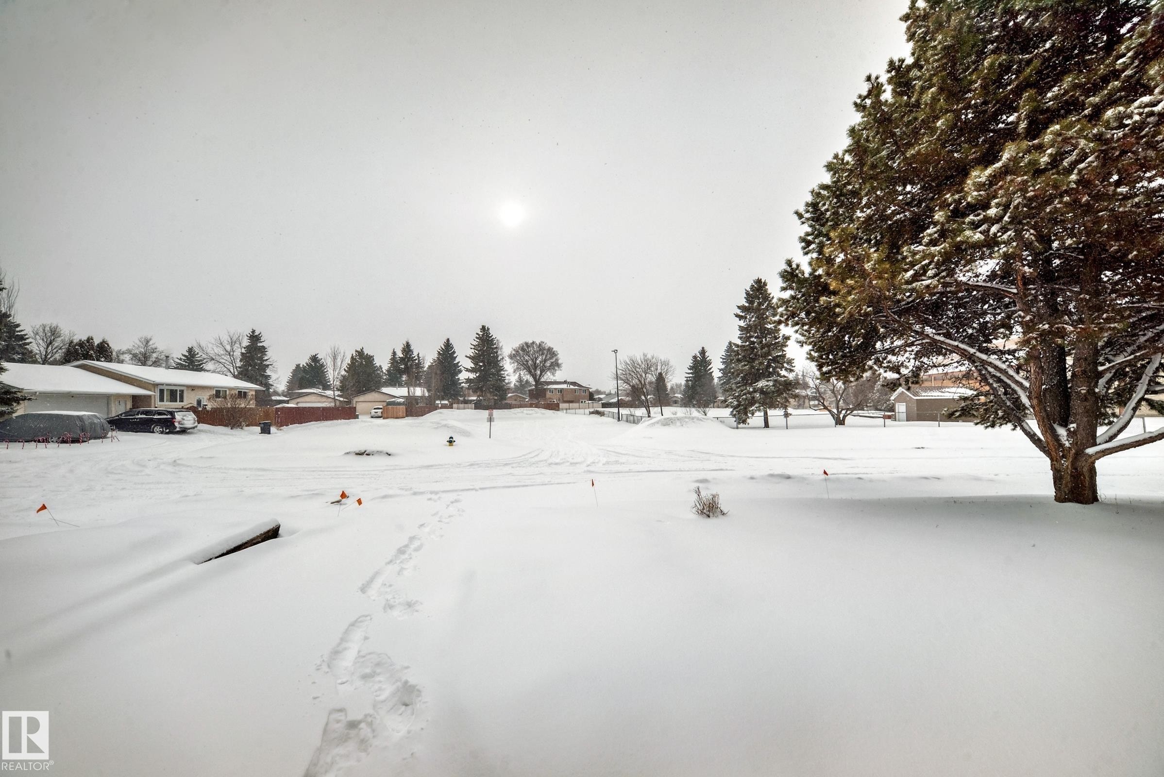 View of snowy yard - 5308 20 Avenue, Edmonton, AB - Outdoor With View