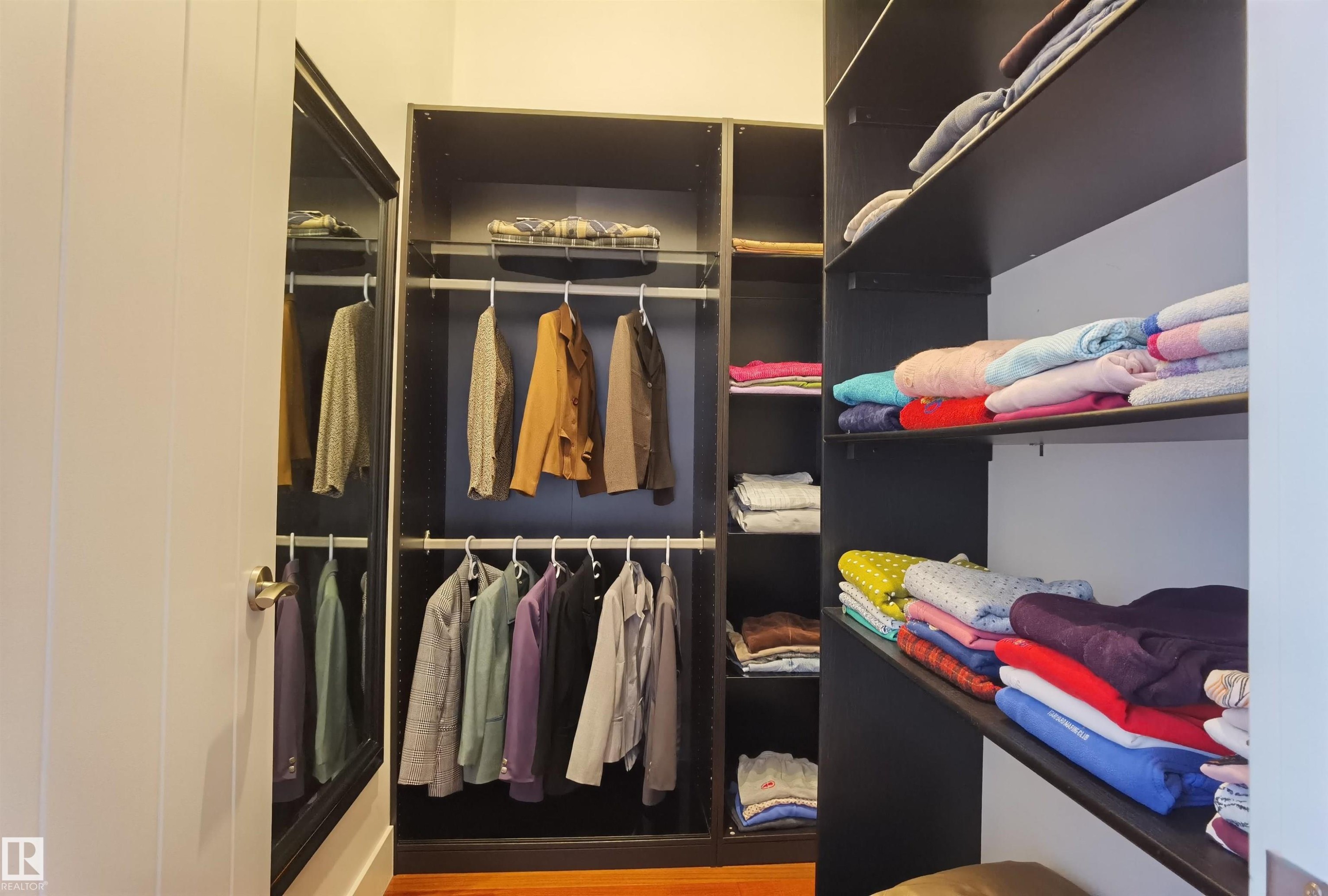 View of walk in closet - 169 Callaghan Drive, Edmonton, AB - Indoor With Storage