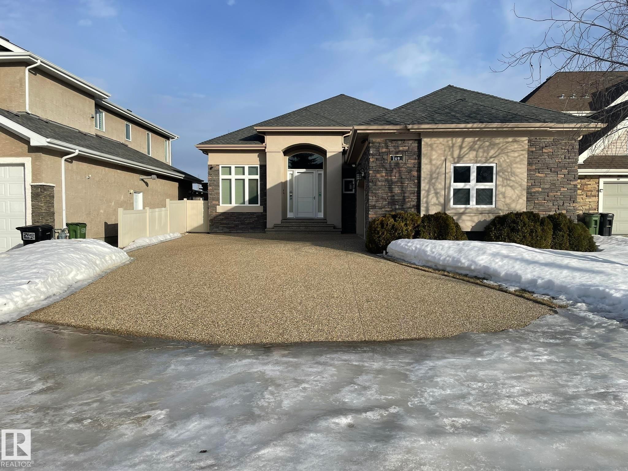 View of front of house with roof with shingles and stucco siding - 169 Callaghan Drive, Edmonton, AB - Outdoor