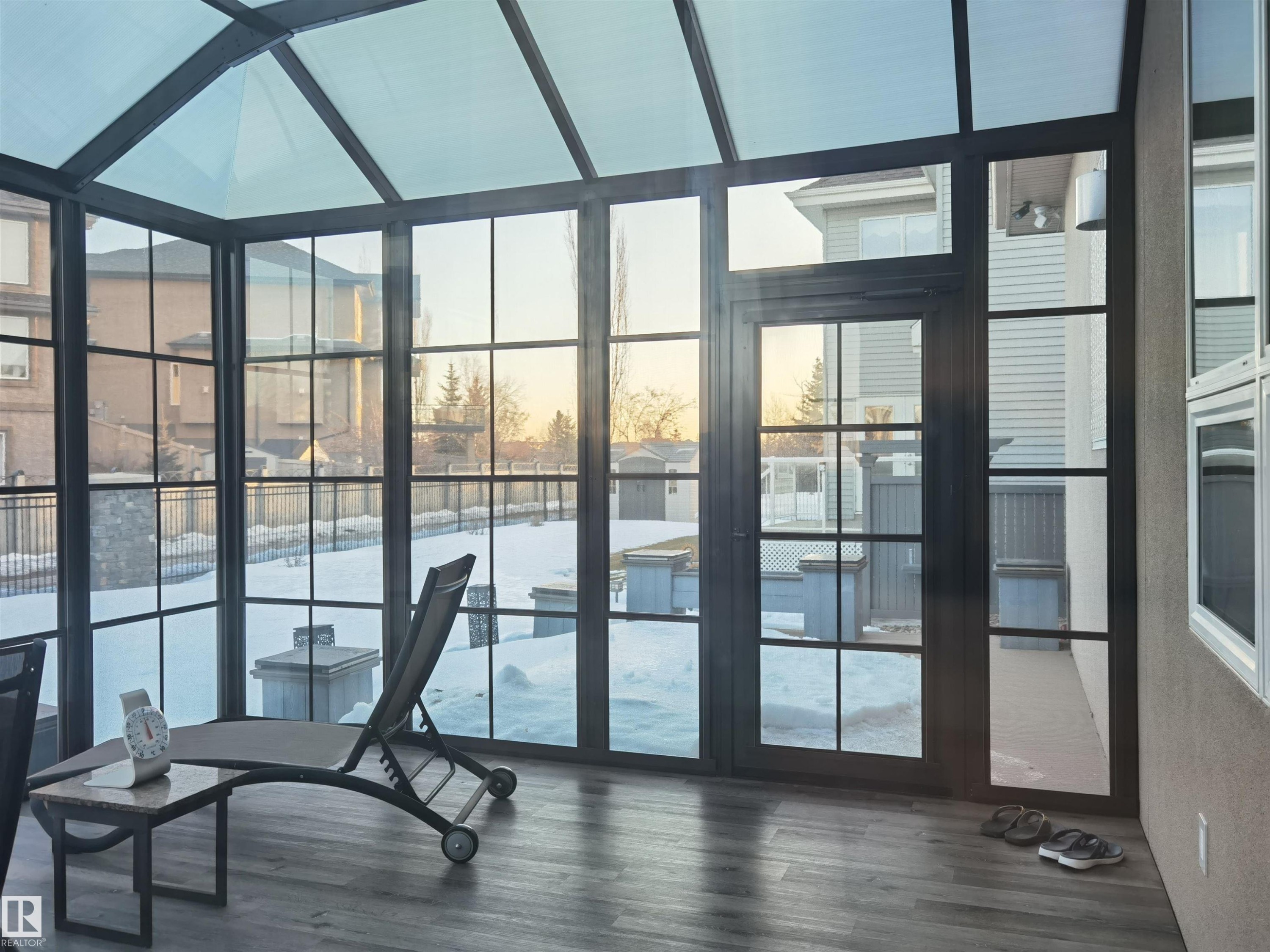 View of sunroom / solarium - 169 Callaghan Drive, Edmonton, AB - Indoor Photo Showing Other Room