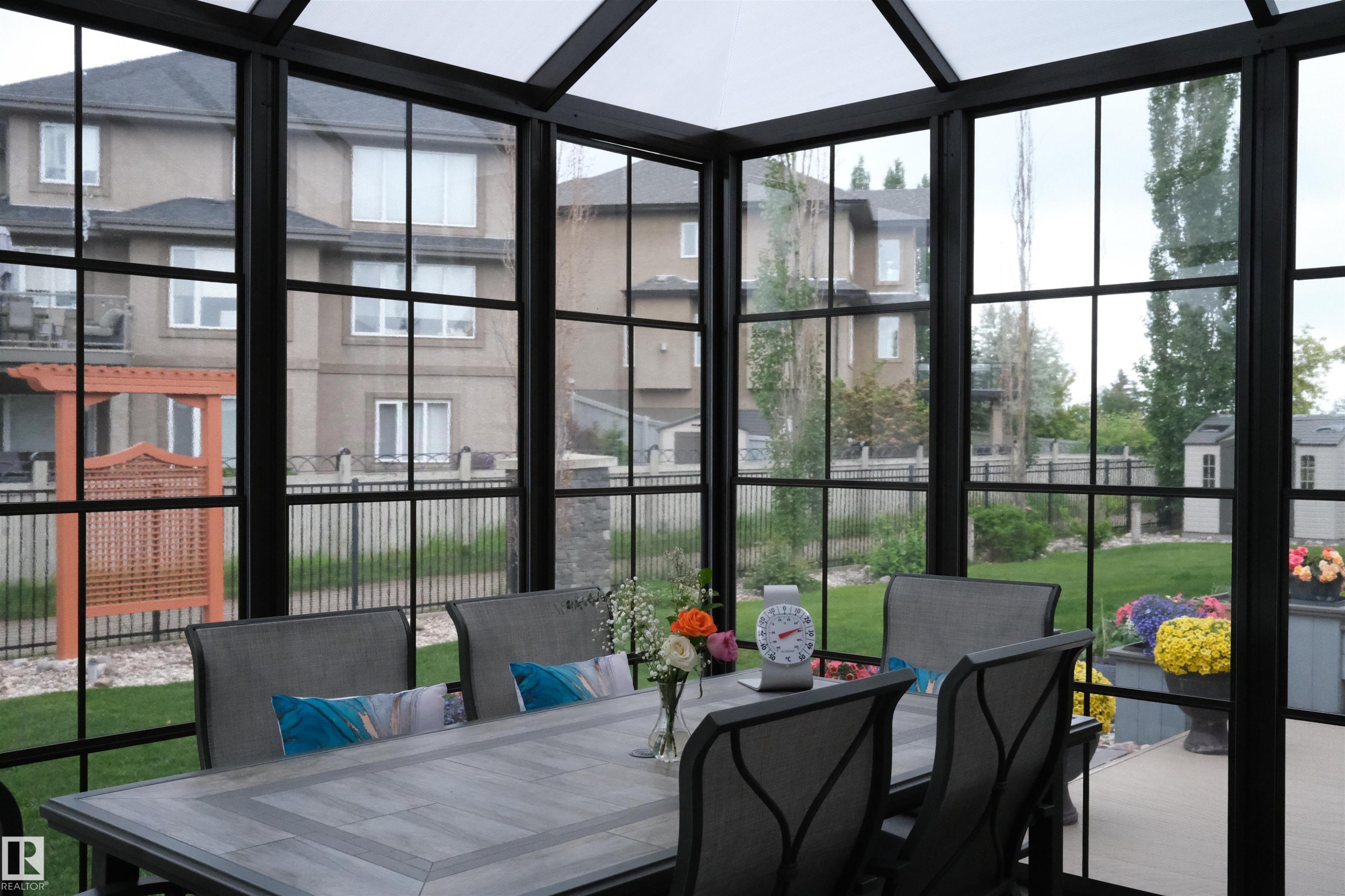 View of sunroom / solarium - 169 Callaghan Drive, Edmonton, AB - Indoor Photo Showing Other Room