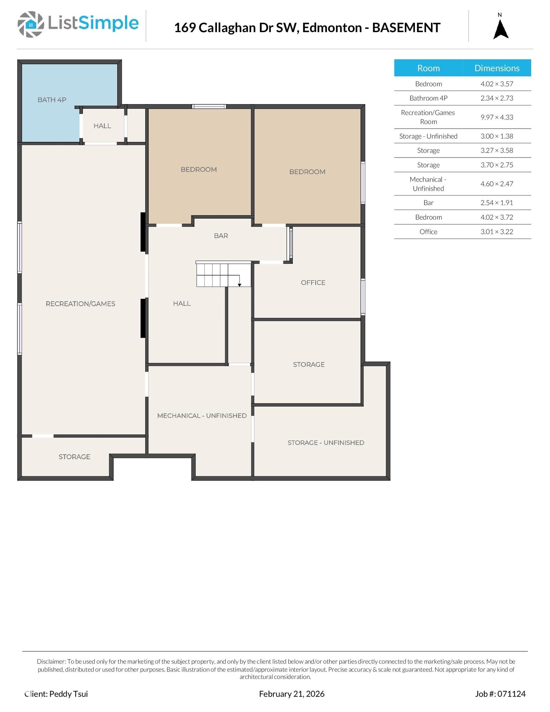 View of property floor plan - 169 Callaghan Drive, Edmonton, AB - Other