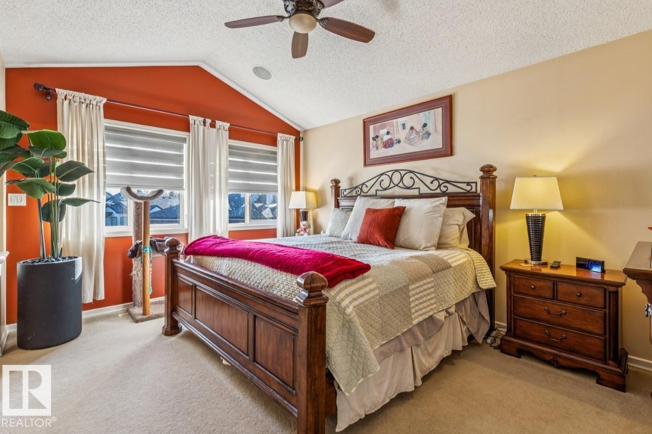 King bed in Master - 38 3003 34 Avenue, Edmonton, AB - Indoor Photo Showing Bedroom